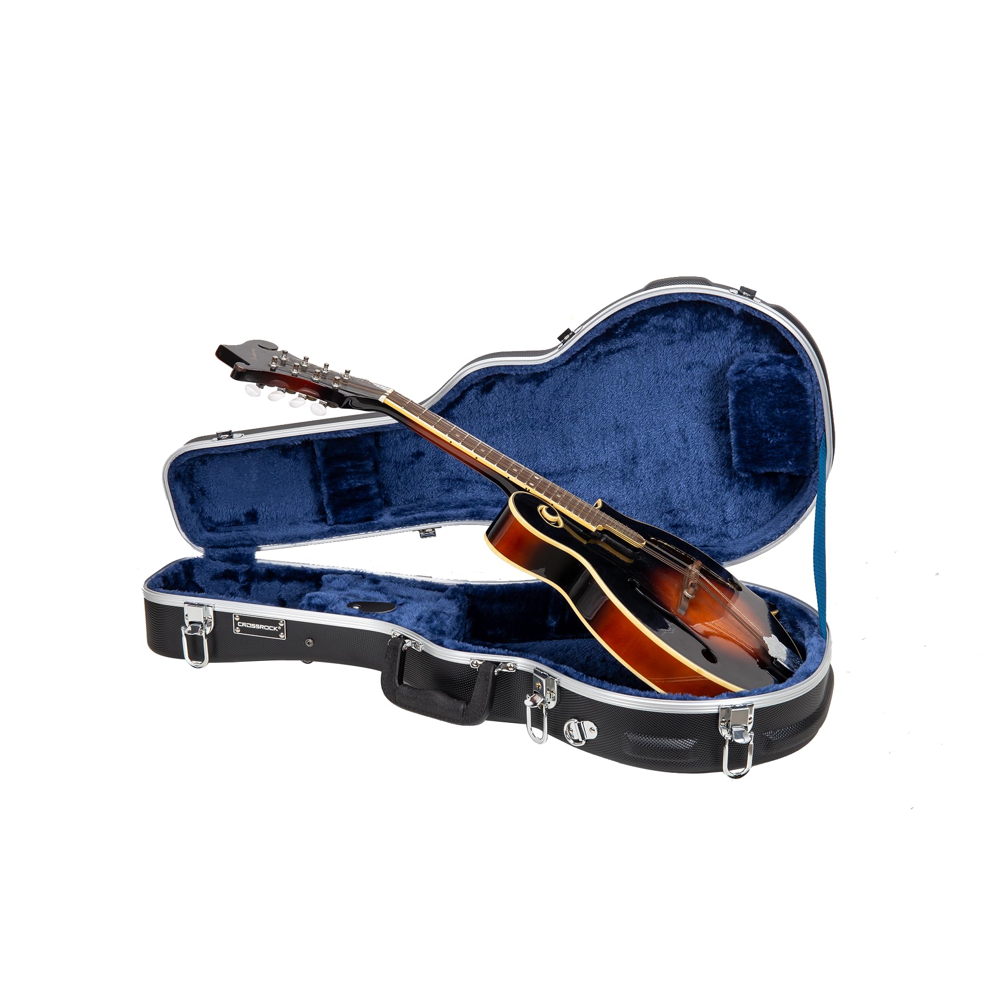 Crossrock, Abs Molded F-Style Mandolin Hard Shell Case, Black (Cra861Mfbk)