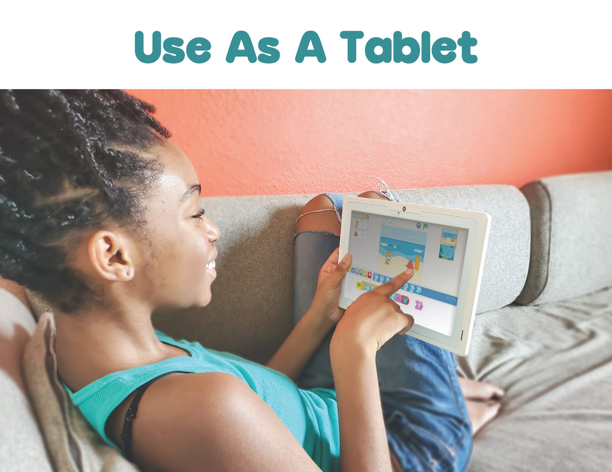 Tanoshi Scholar Kids Computer A Kids Laptop For Ages 6 12, 10.1'' Hd Touchscreen Display (Purple)