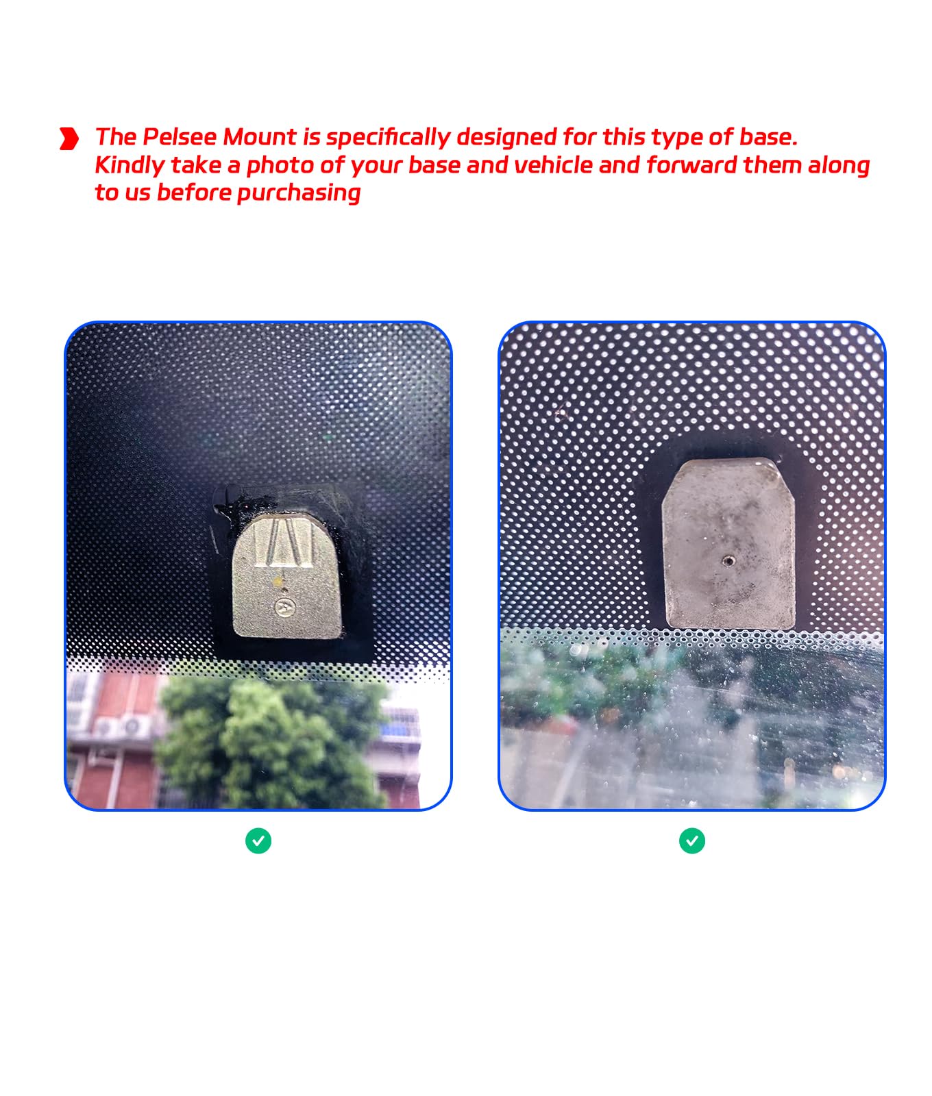 Pelsee Bracket For 12 Mirror Dash Cam Rear View Dash Camera Mount