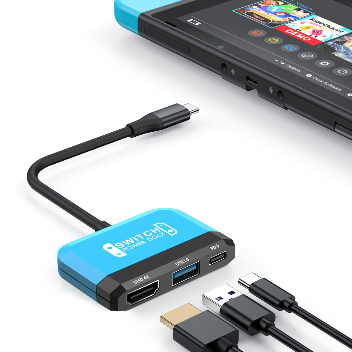 RREAKA Switch Dock for Nintendo Switch OLED, 3 in 1 TV Adapter with 4K ...