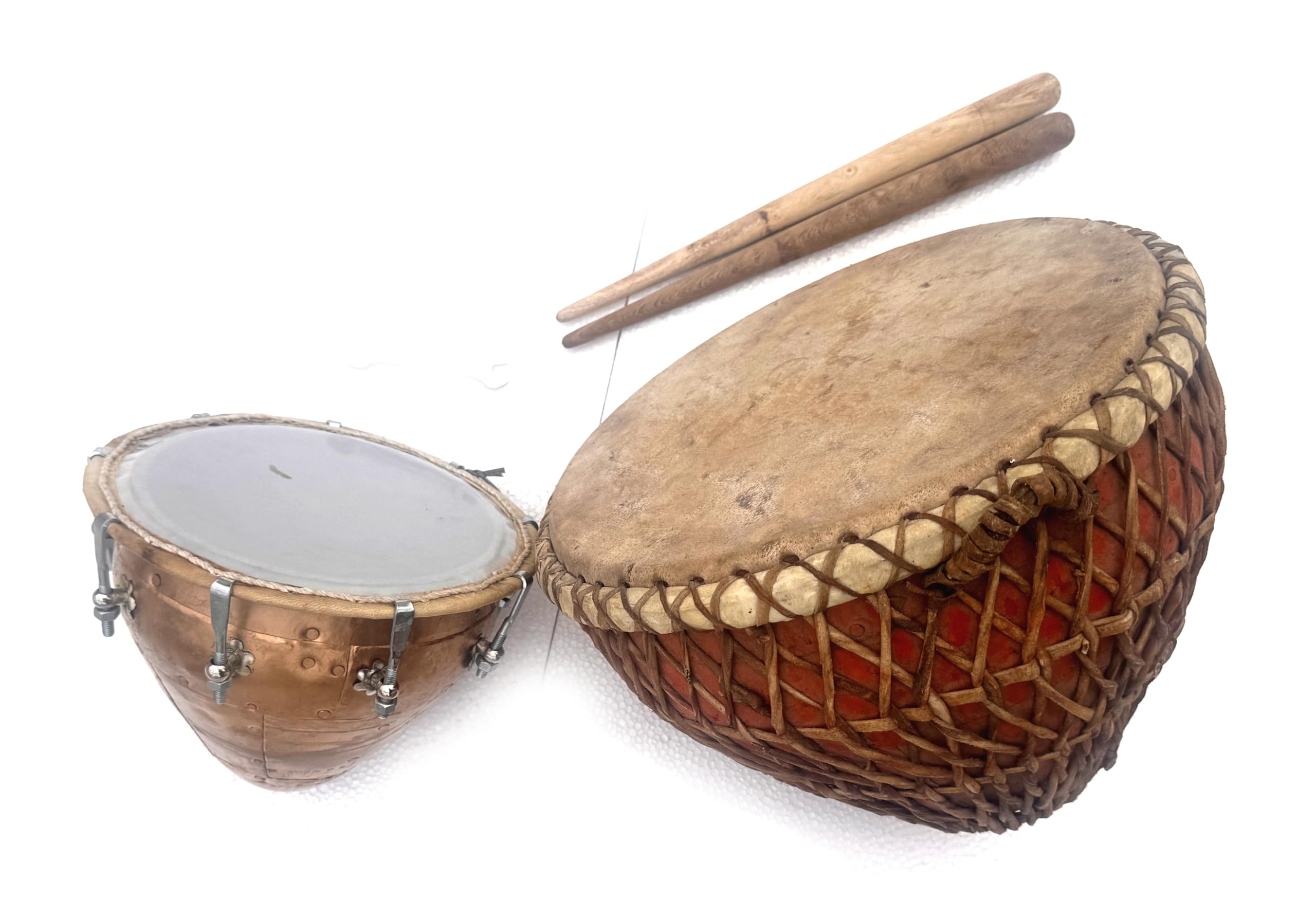 Nagada Set Hand Drum Traditional Rajasthani Folk Percussion Instrument