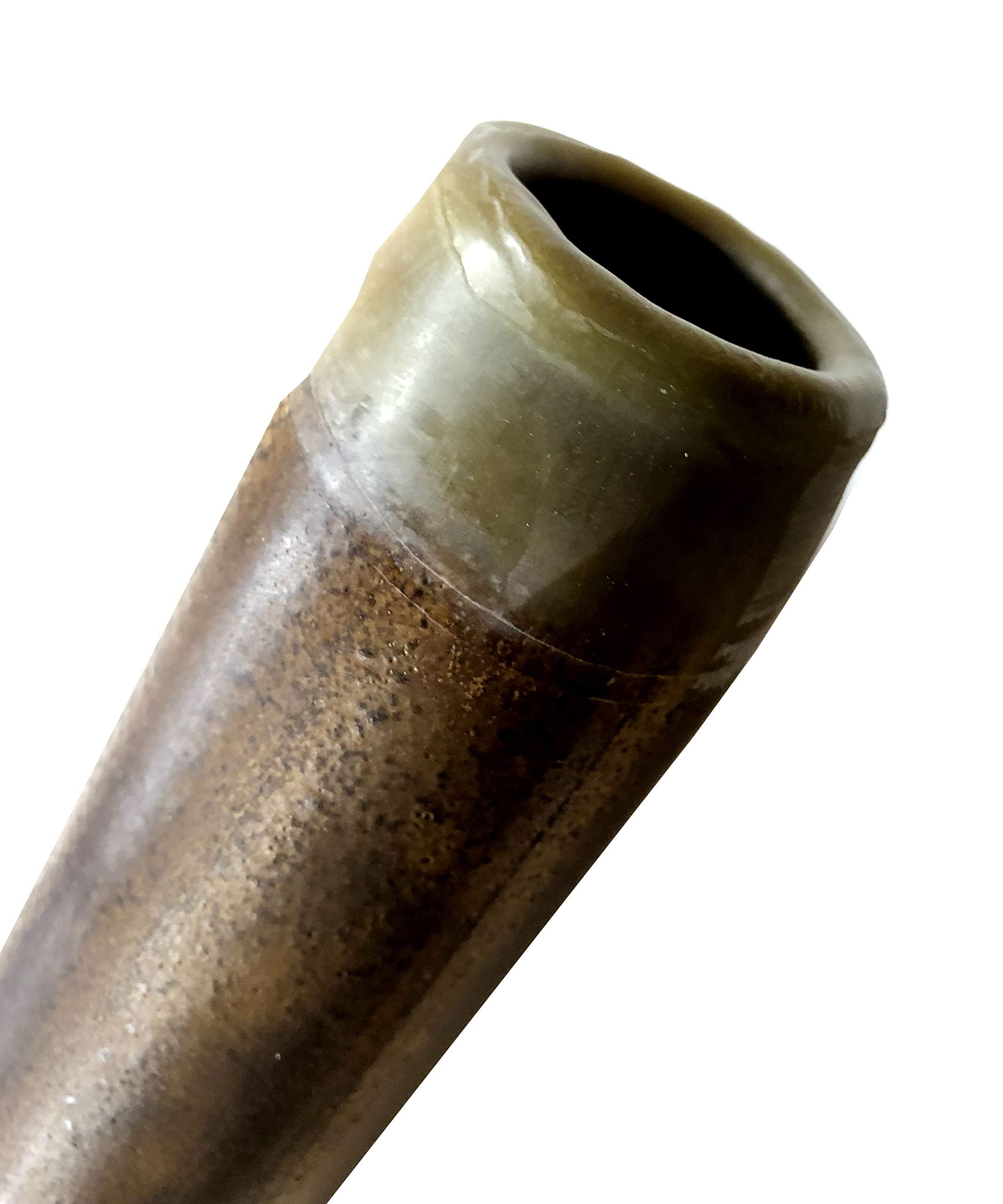 Hand Crafted Modern Didgeridoo   Beeswax Mouthpiece   Free Mouthpiece Repair Kit   Key Of C Ohm   Loud!   By World Percussion Us