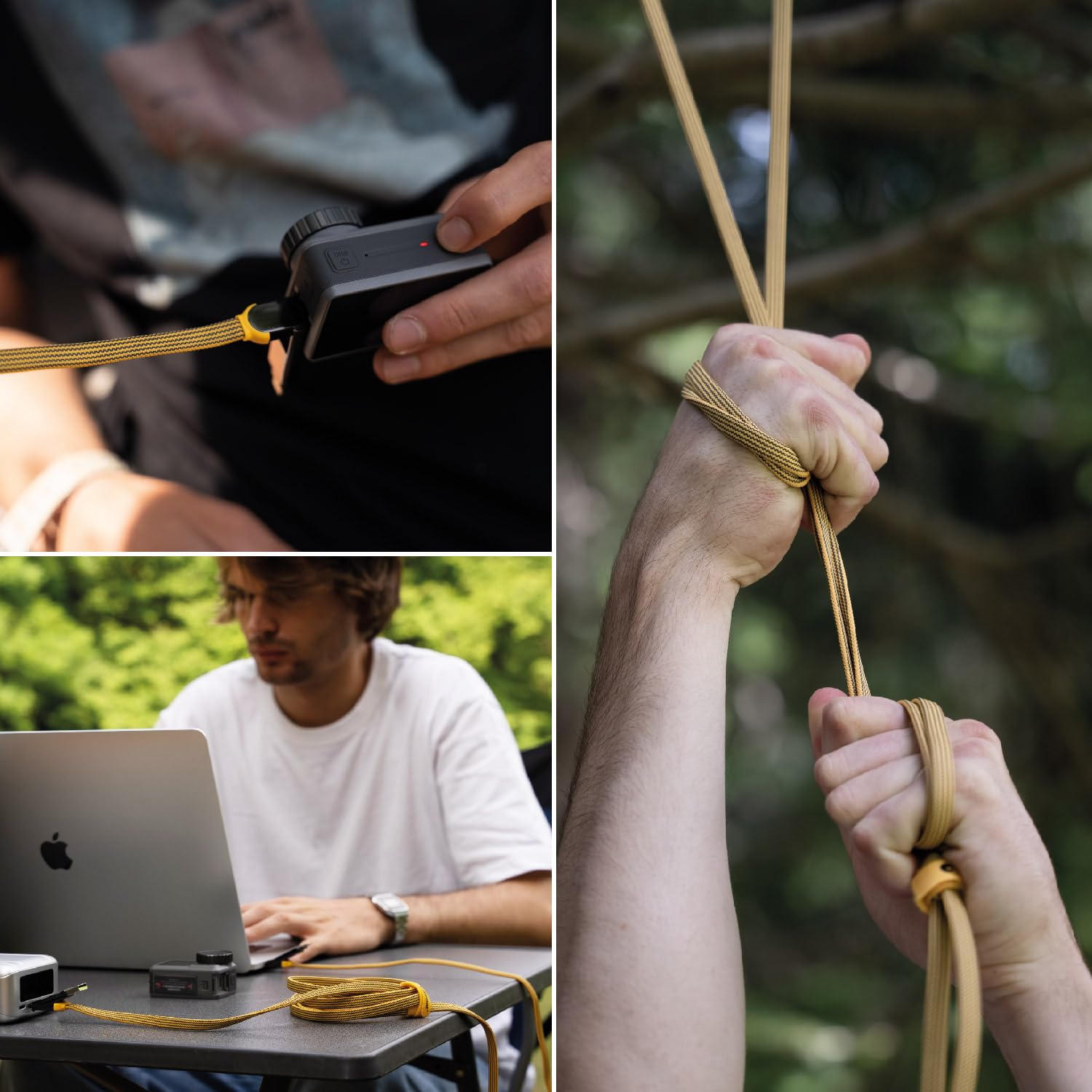 Rolling Square Incharge Xl 6 In 1 Multi Charging Cable, Portable Usb And Usb C Cable With 100W Ultra Fast Charging Power, 10 Ft/