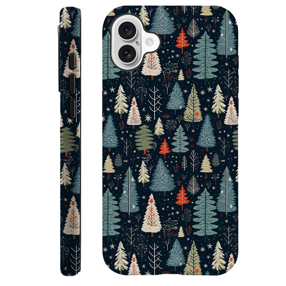 Compatible with iPhone 16 Plus,Durable & Shockproof Phone Case Cover Design - Christmas Tree Aesthetic
