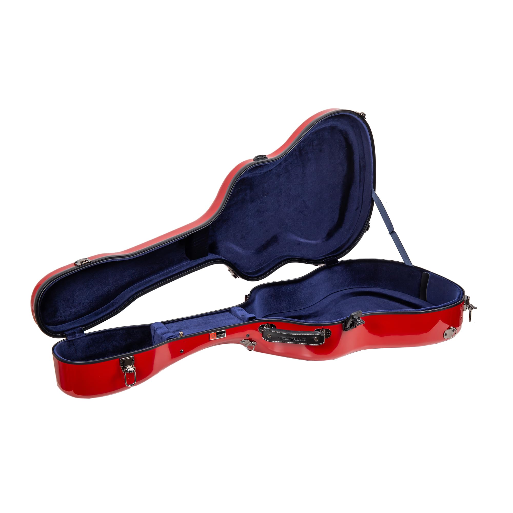 Crossrock 17 Archtop Jazz Guitar Case - Heavy-Duty Fiberglass Hardshell With Tsa Lock & Backpack Straps For Gibson L5/Epiphone B