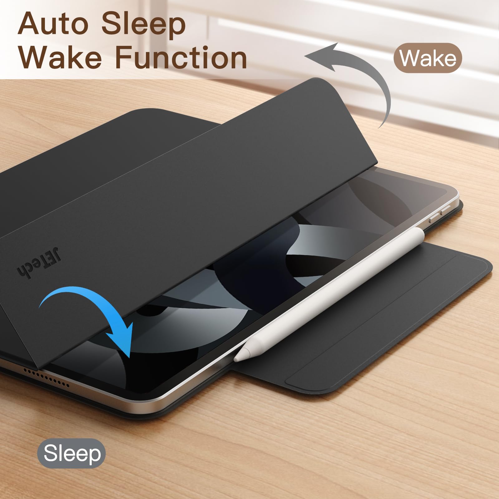 Jetech Magnetic Case For Ipad Air 11-Inch M3/M2 (2025/2024), Ipad Air 5/4 (2022/2020 5Th/4Th 10.9-Inch), Ipad Pro 11 (2018), Mag