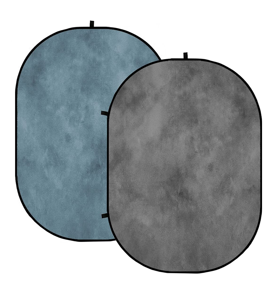 Kate Collapsible Backdrop Pop Up Photo Backdrops Folded Grey Teal For Photography, For Video, For Broadcast, 5X6.5Ft