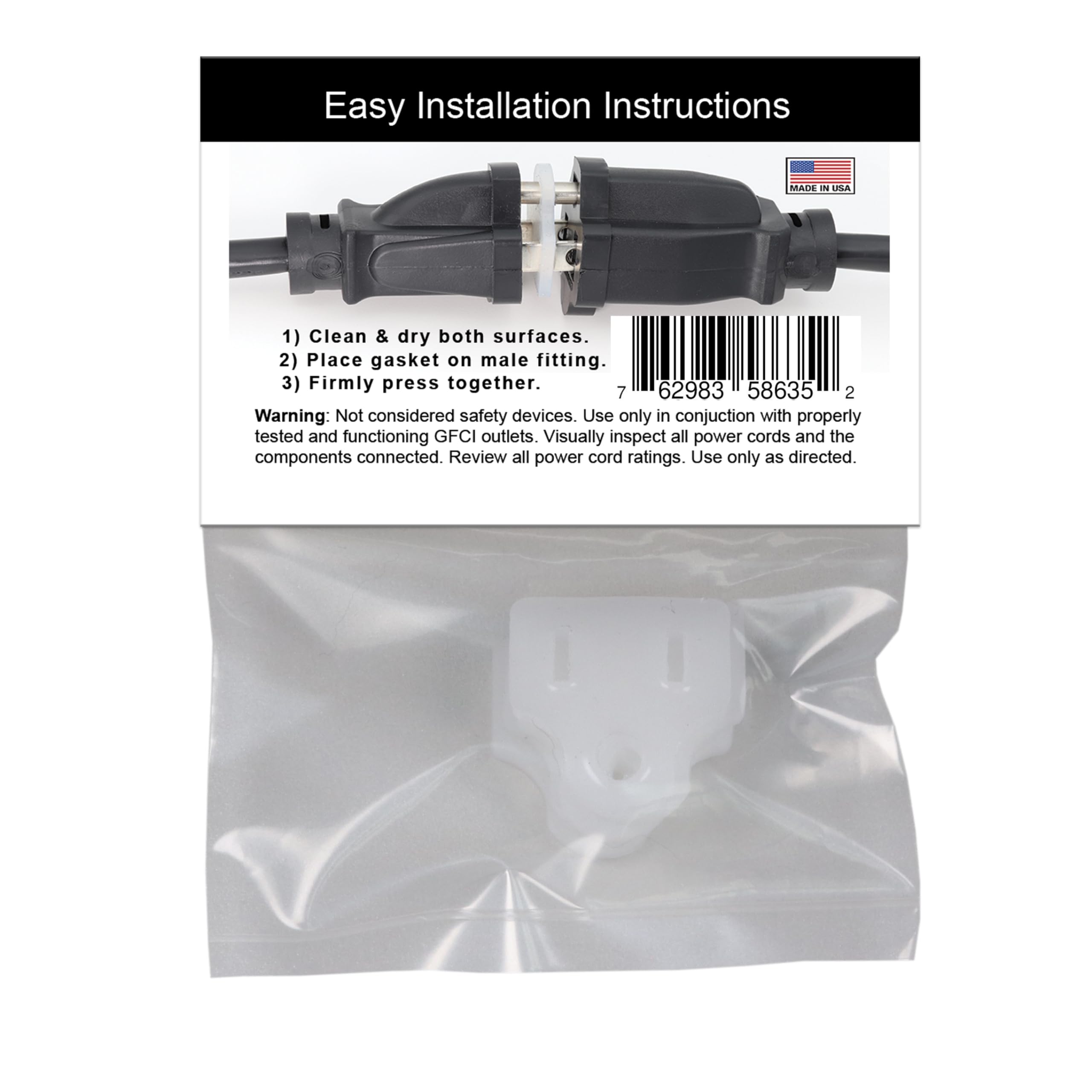 Weatherproof Gaskets For Outdoor Christmas Lights Installation, Electrical Cord Cover, Plug Cover, Stop Gfcis From Tripping (5 P