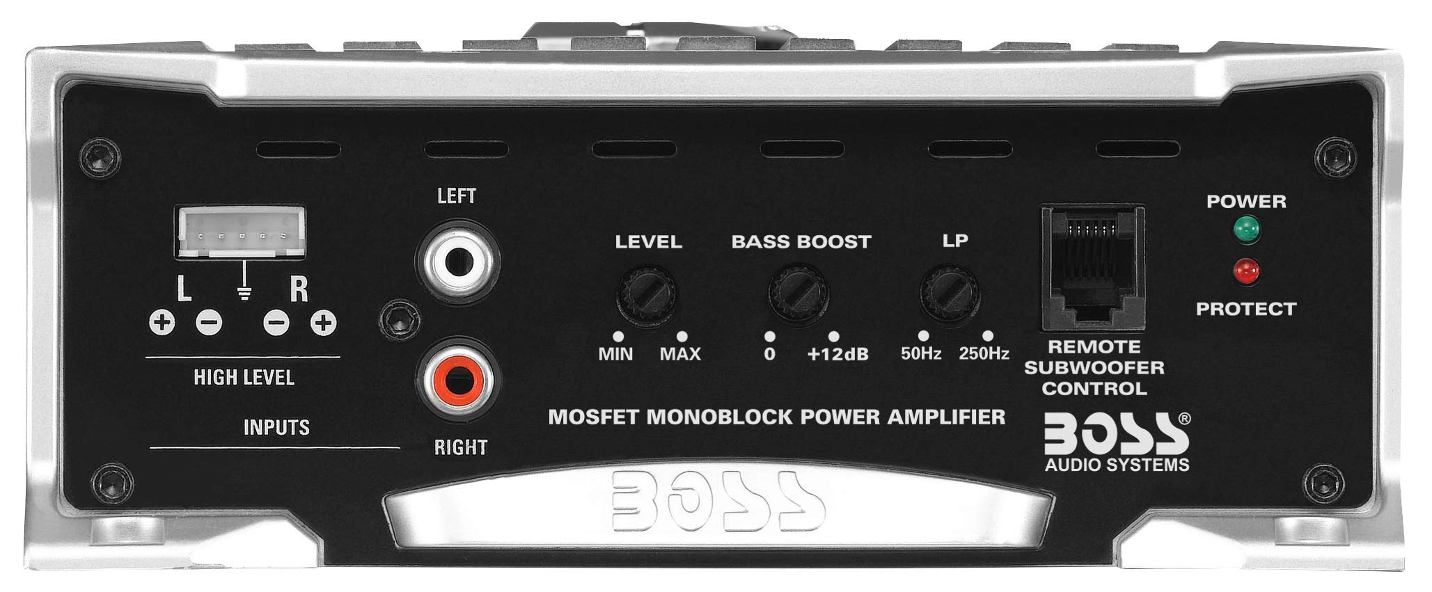 Boss Audio Systems Ar2000M Monoblock Car Amplifier - 2000 High Output, High/Low Level Inputs, Low-Pass Crossover, Hook Up To Sub