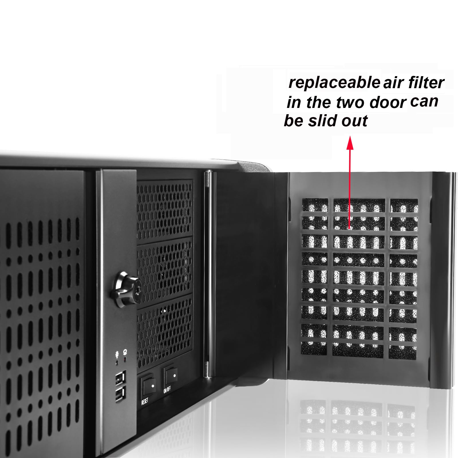 4U Rackmount Server Chassis With 6 X 5.25 Front Bays + 1 X 3.5 + 4 X 2.5 Bays