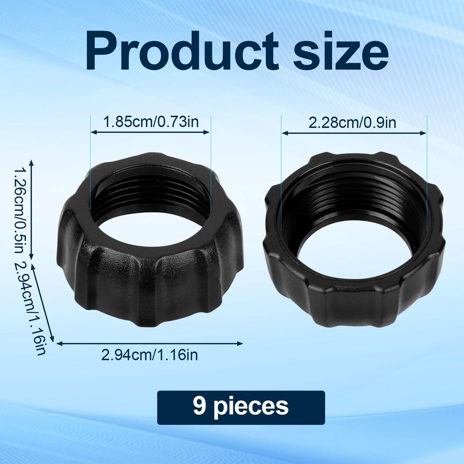 Tinoaly 9Pcs Tightening Nut For Replacement Car Mount, Plastic Replacement Car Mount Screw Phone Holder Parts Tightening Nut For