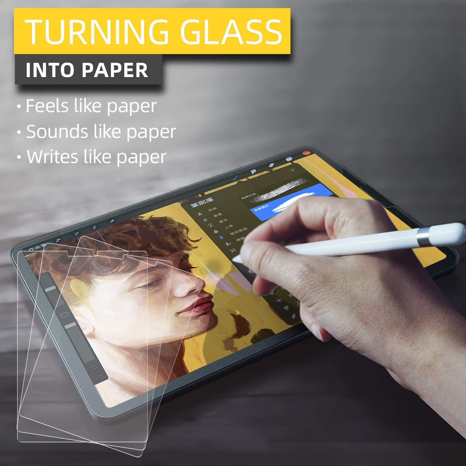 Tukellen Paper Screen Protector For Ipad 10Th 10.9 Inch (2022) Drawing Writing Feels Like On Paper,Anti Glare Scratch Resistant