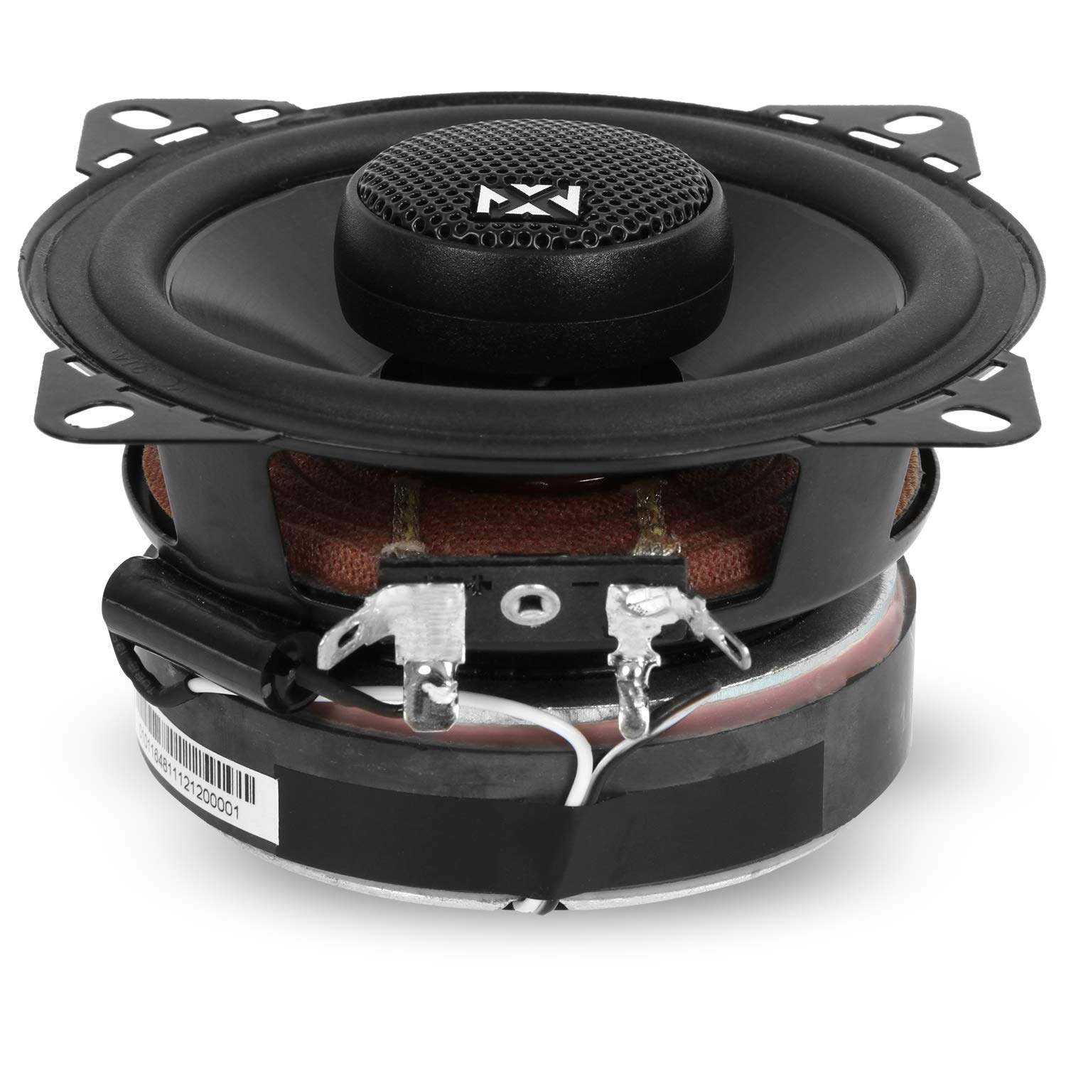 Nvx Vsp4 4'' Premium Car Speakers, 450W Max, 150W Rms, 2 Way Coaxial W/ 1'' Silk Dome Tweeters & Built In X Overs, Easy To Insta