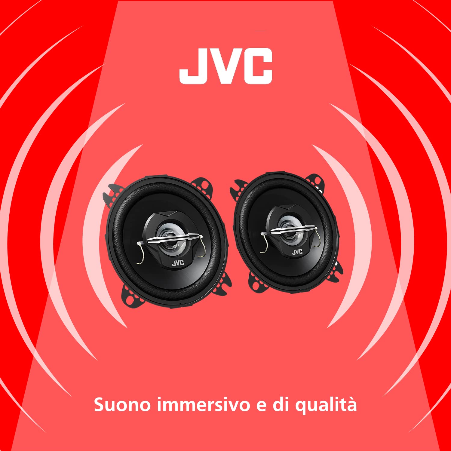 Jvc Cs J420X 4 Inch 210 Watts 2 Way Coaxial Car Stereo Speakers (Pair)