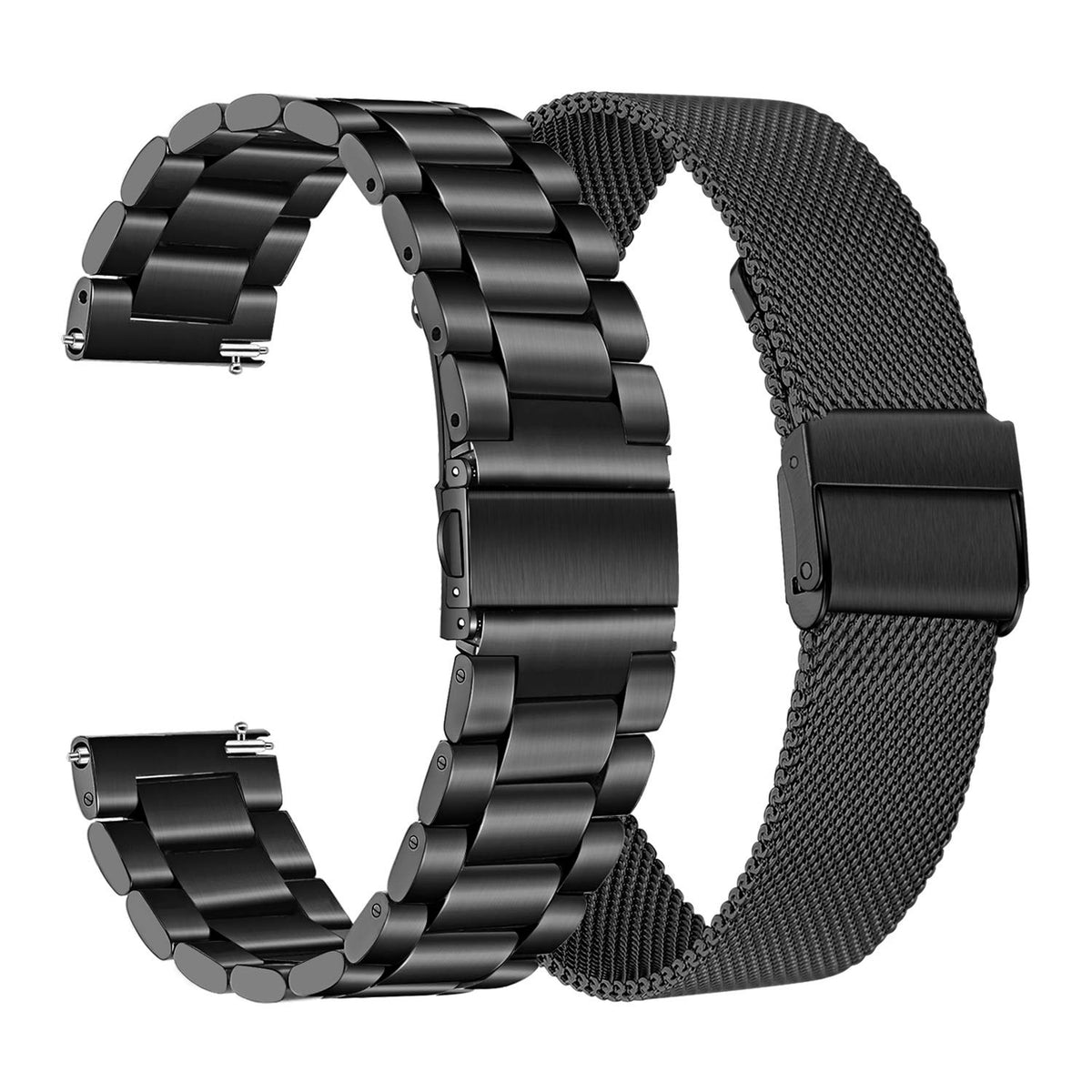 Trumirr Band Sets For Fossil Men 'S Gen 5 Carlyle/Garrett/Gen 6 44Mm / Gen 5E 44Mm Smart Watch, 22Mm Solid Stainless Steel Metal