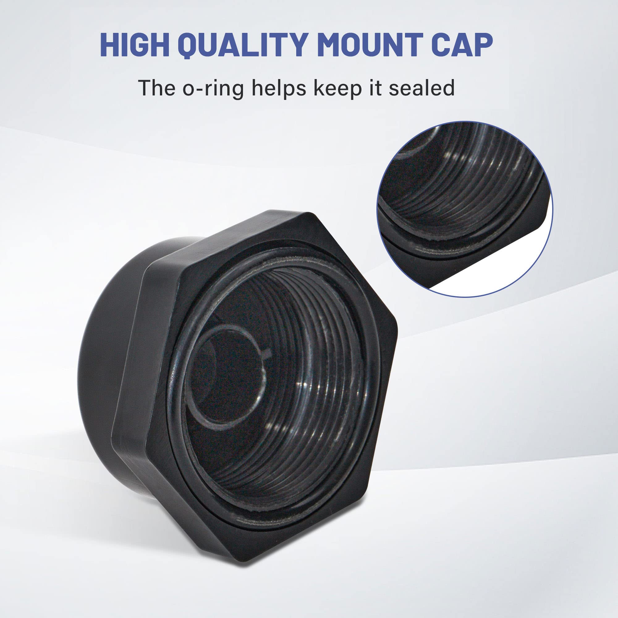 Anina Nmo Antenna Mount Cap With O Ring Seal Dust Weather Rain Cover 2 Pack