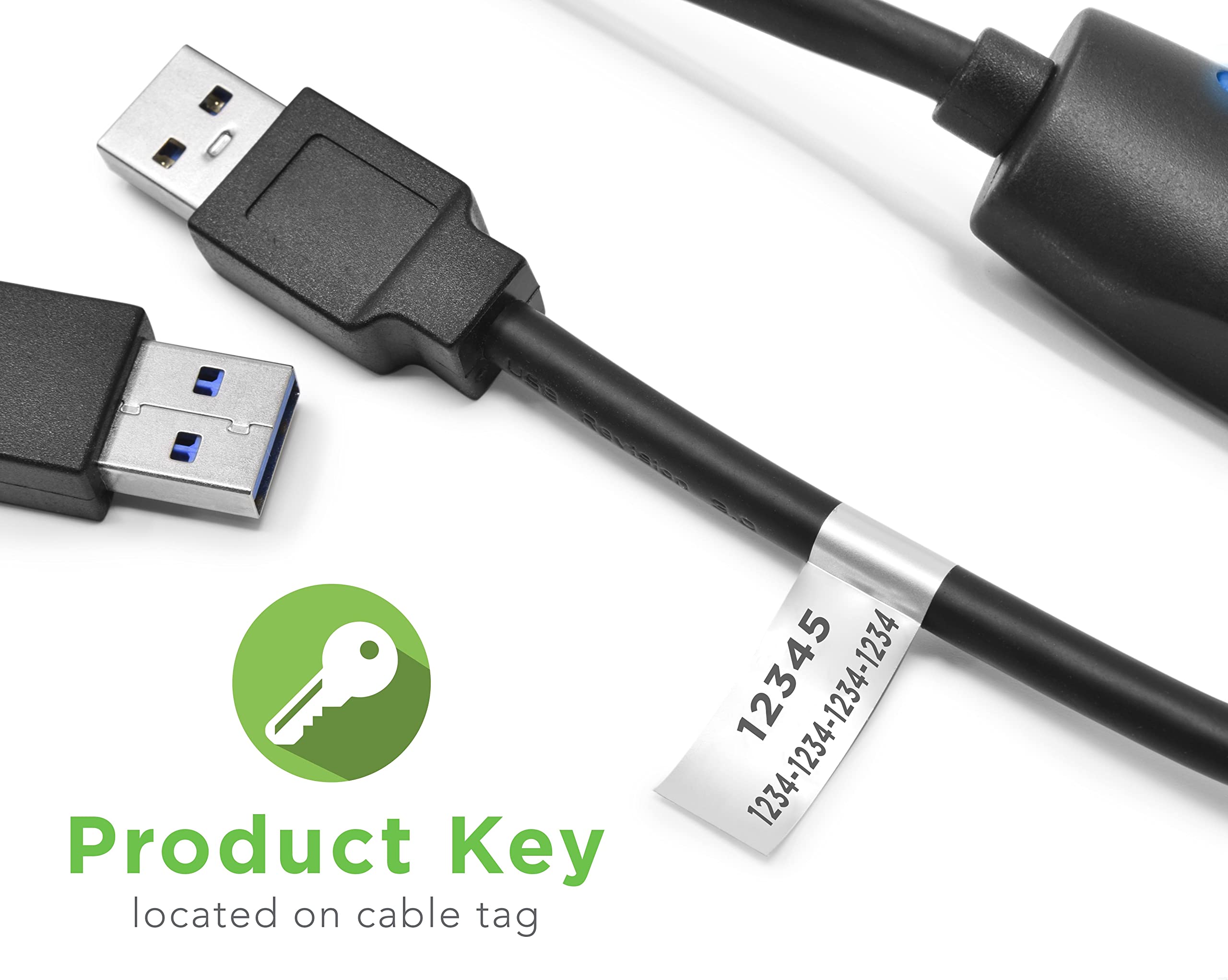 Plugable Usb 3.0 Transfer Cable, Unlimited Use, Transfer Data Between 2 Windows Pcs, Compatible With Windows 11, 10, 8.1, 8, 7,