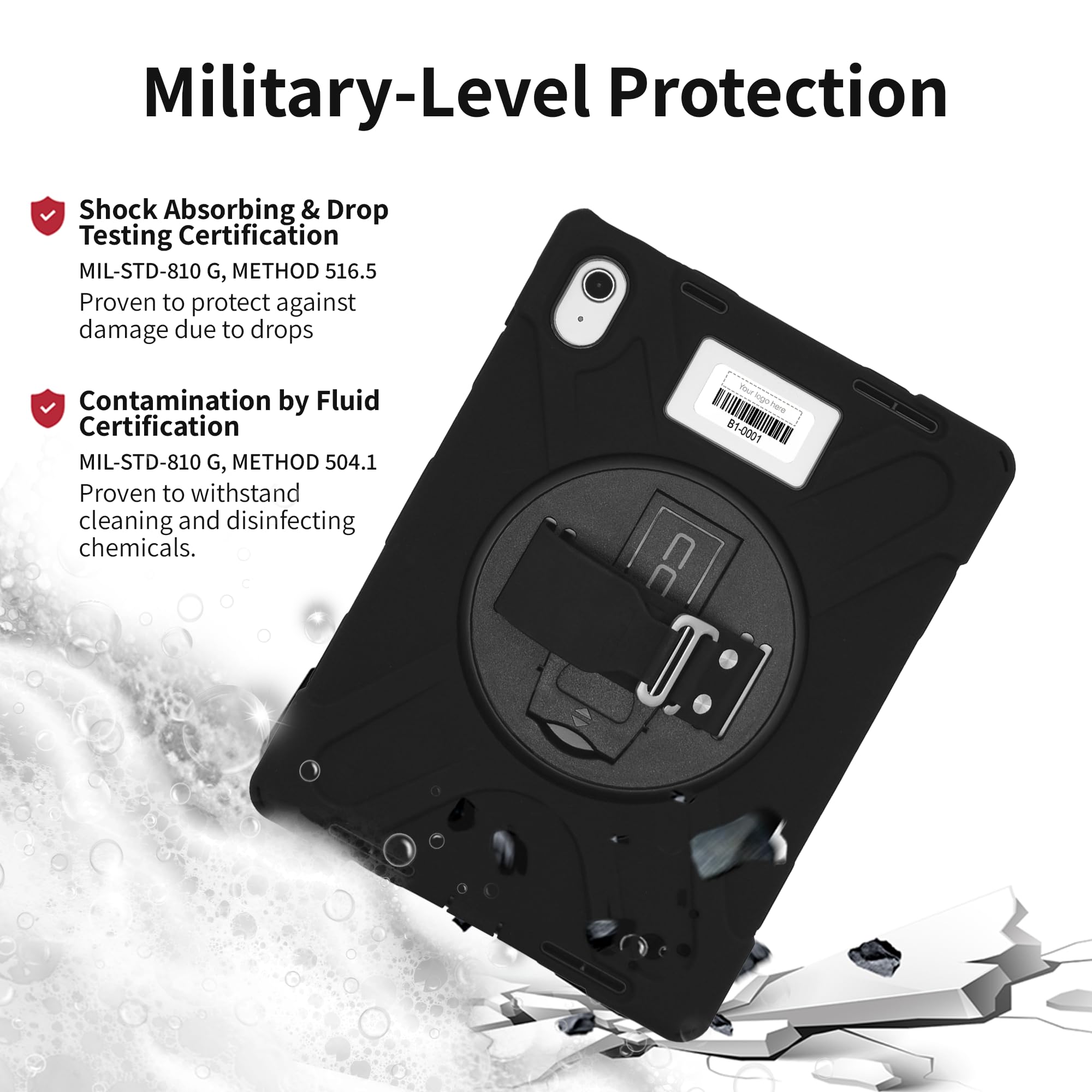 Codi Rugged Ipad Case 11 (A16)/Ipad 10.9 (10Th Generation) | Heavy-Duty Shockproof Protection, 360 Coverage, Kickstand & Hand St