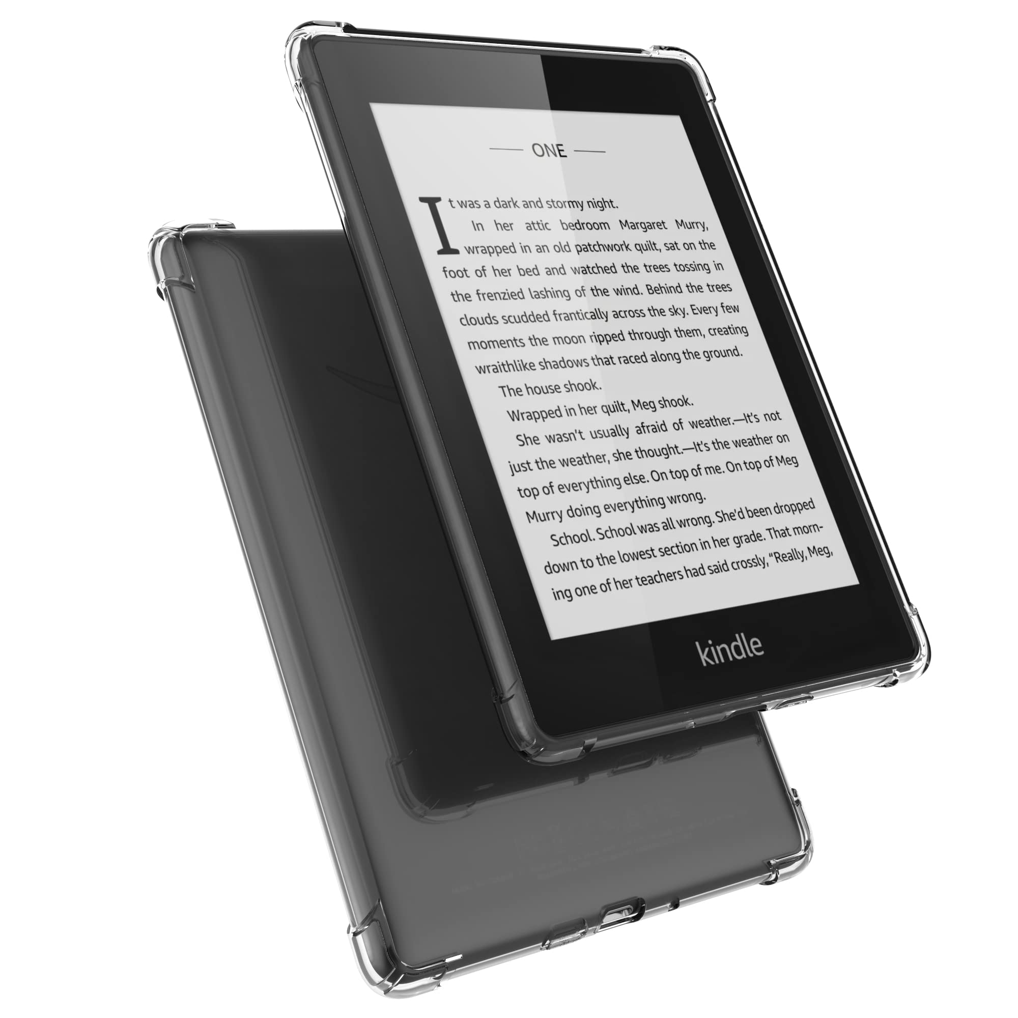 Laoshusheng Clear Case For Kindle Paperwhite 5Th/6Th/7Th (2012 2017 Released   Model No:Ey21 & Dp75Sdi)   Ultra Thin Lightweight
