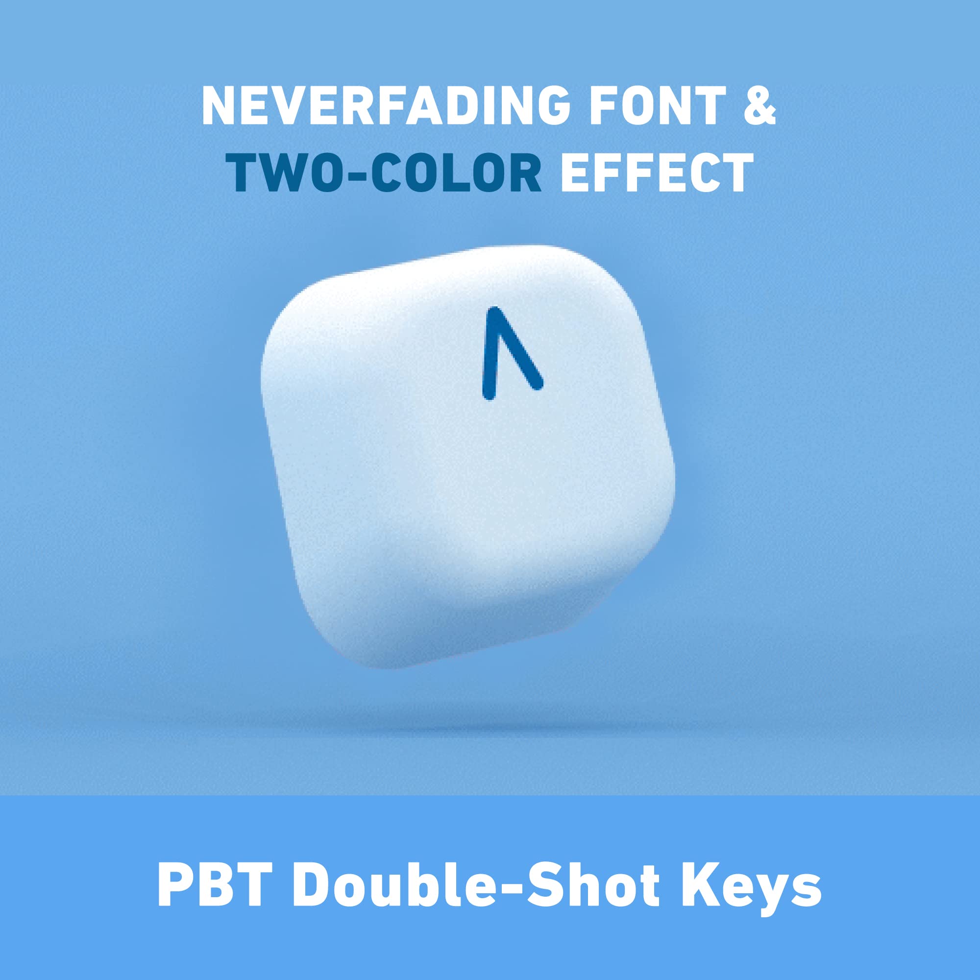 Azio Izo Wireless Bt5/Usb Pc & Mac Mechanical Keyboard, Blue Iris