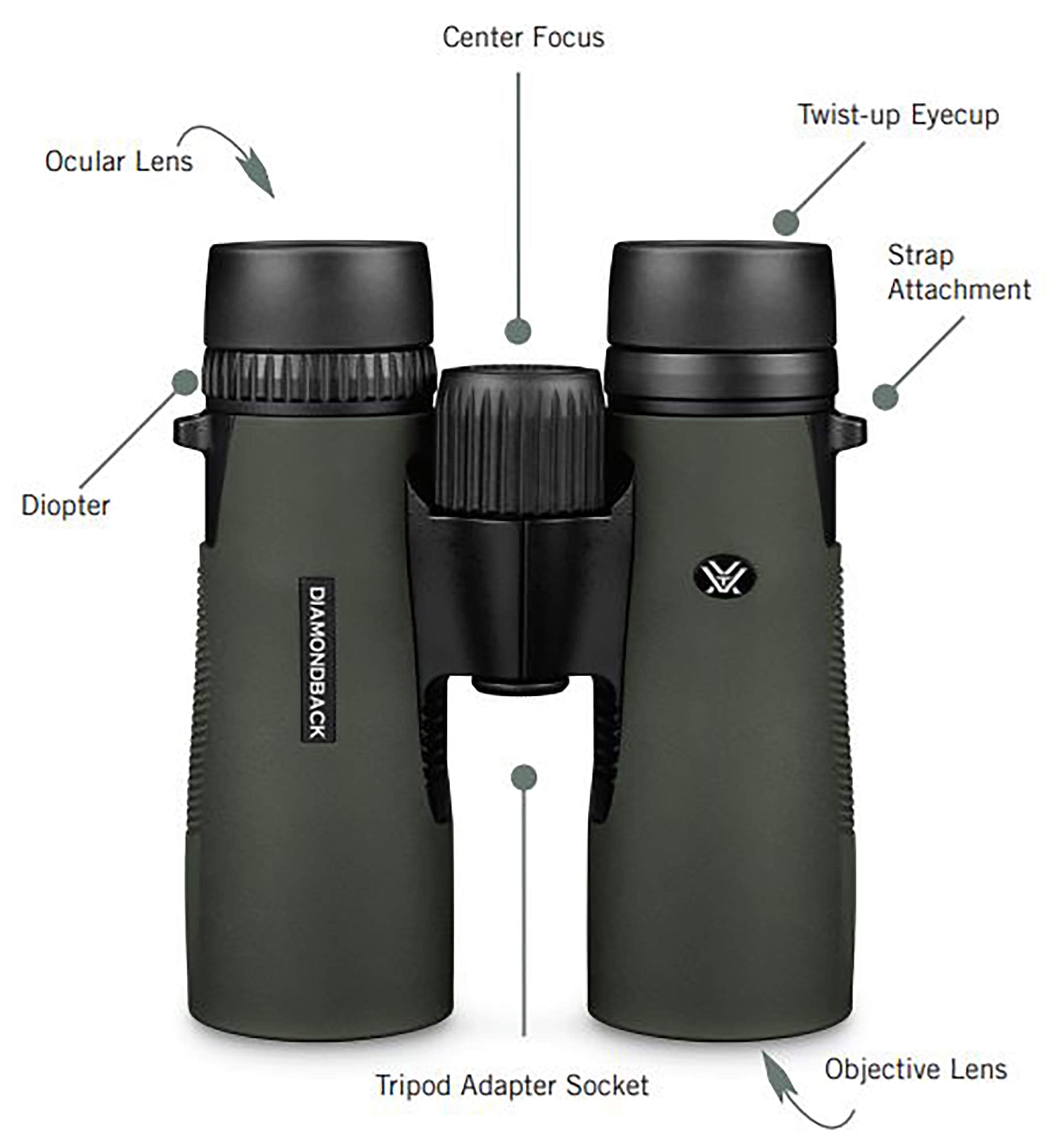 Vortex Optics Diamondback Roof Prism Binoculars 10X42
