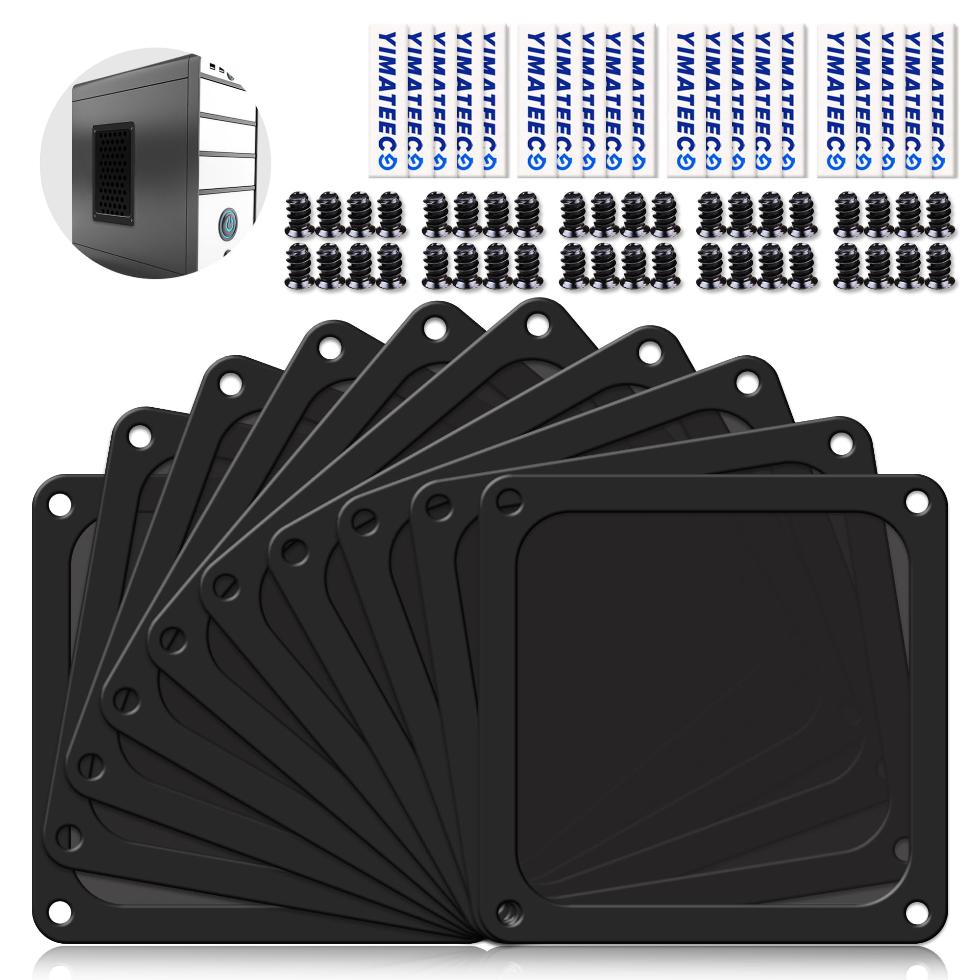 Dust Filter Pc 140Mm For Computer Cooler Fan/Psu/Routers Nylon 80 Mesh, Magnetic Frame Pc Fan Dust Mesh Pc Cooler Filter Dustpro