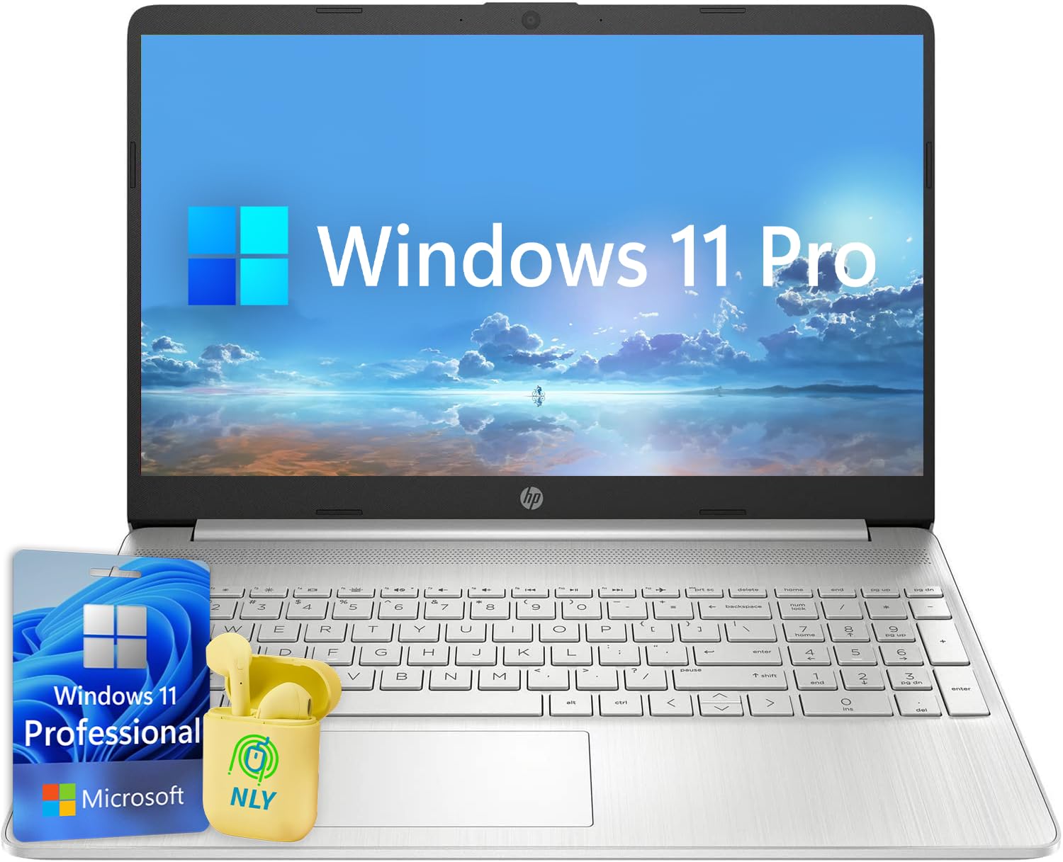 HP 15.6 Business Laptop Computer, Windows 11 Pro Laptop 12GB RAM 512GB SSD, Intel Core i5-1135G7 Processor, FHD 1920x1080 LED Di