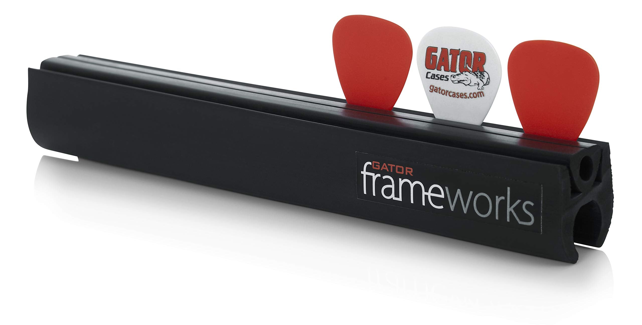 Gator Frameworkscases Gator Frameworks Microphone Stand Attachment Slides Holds Up To 12 (Gfw Gtr Pickclip) Holder, Guitar Pick 