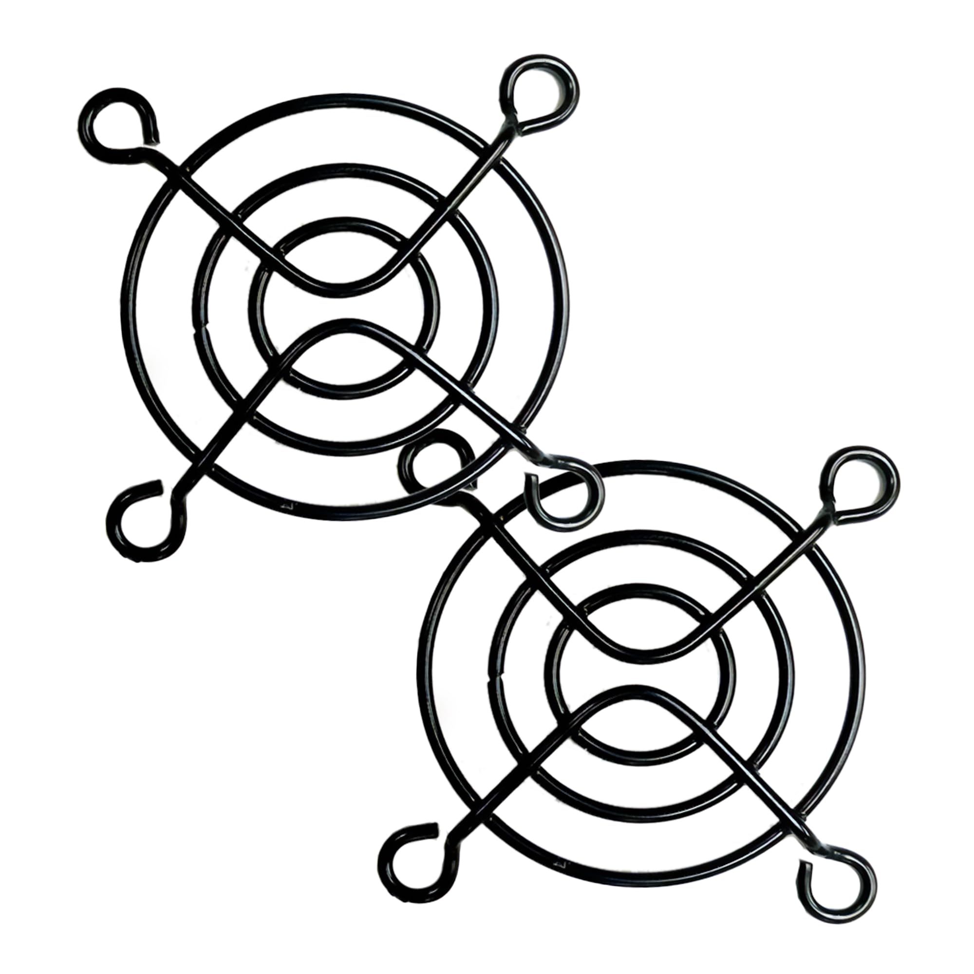 50Mm Black Fan Finger Grill (2 Pk)