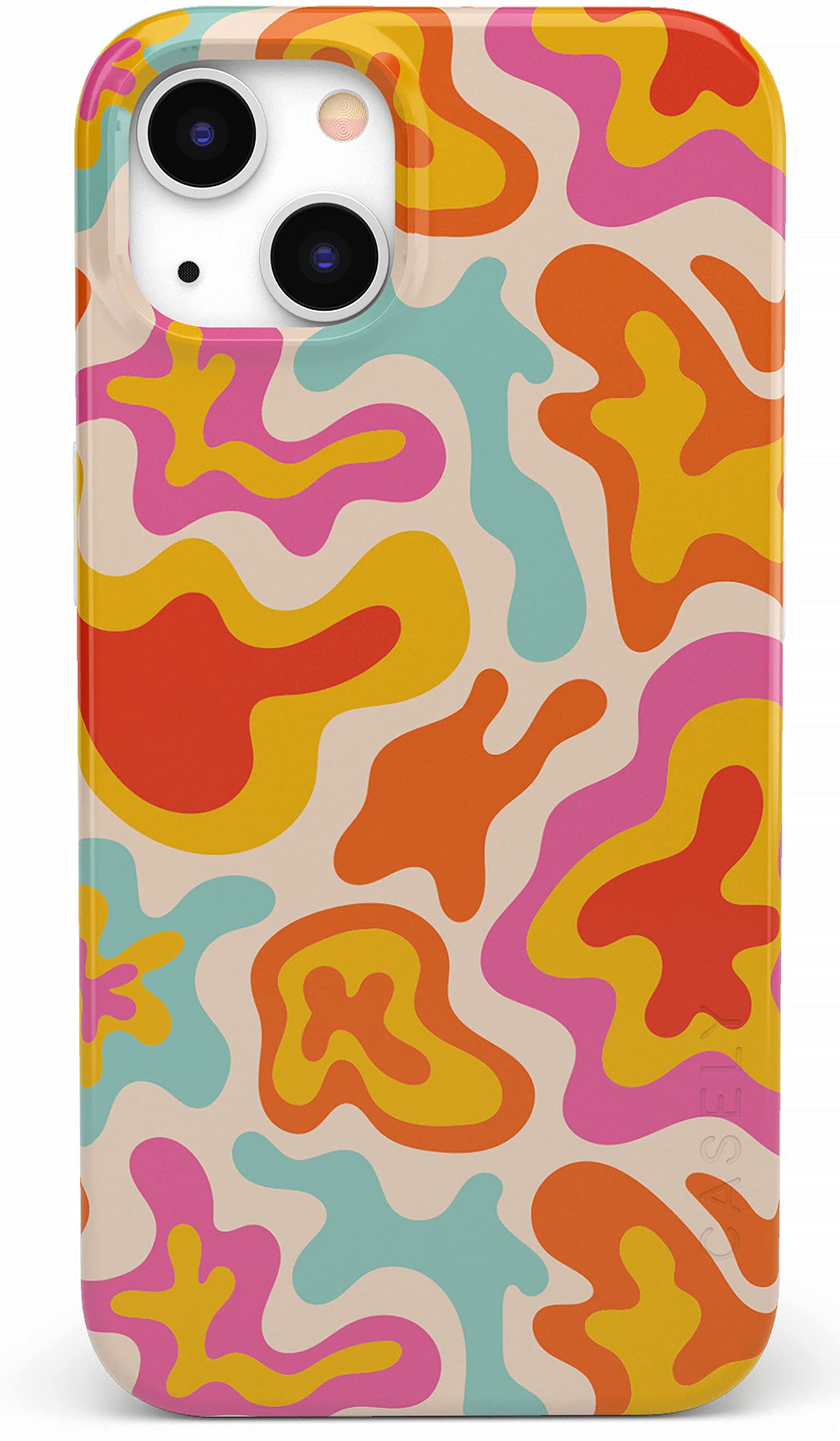 Casely Iphone 13 Case  Compatible With Magsafe  Tropical Color Splash  Abstract Retro Girly Case