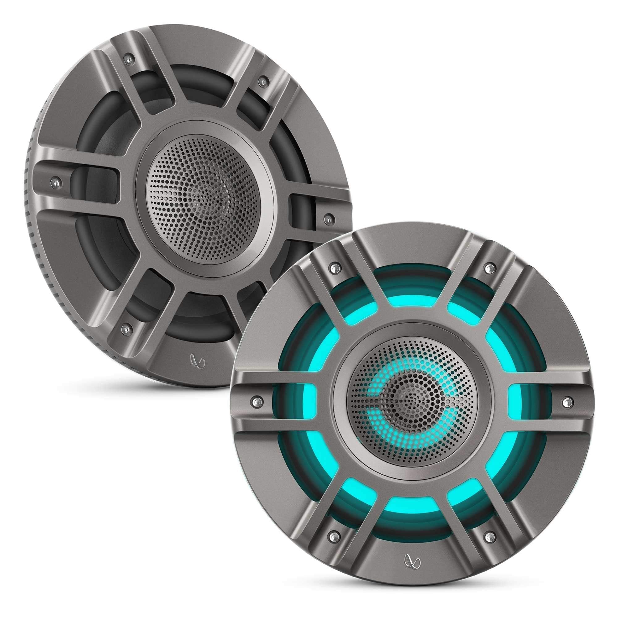 Infinity KAPPA8135MAM - Kappa Marine KAPPA8135M Titanium 8 Premium 3-Way RGB LED Convertible Speakers