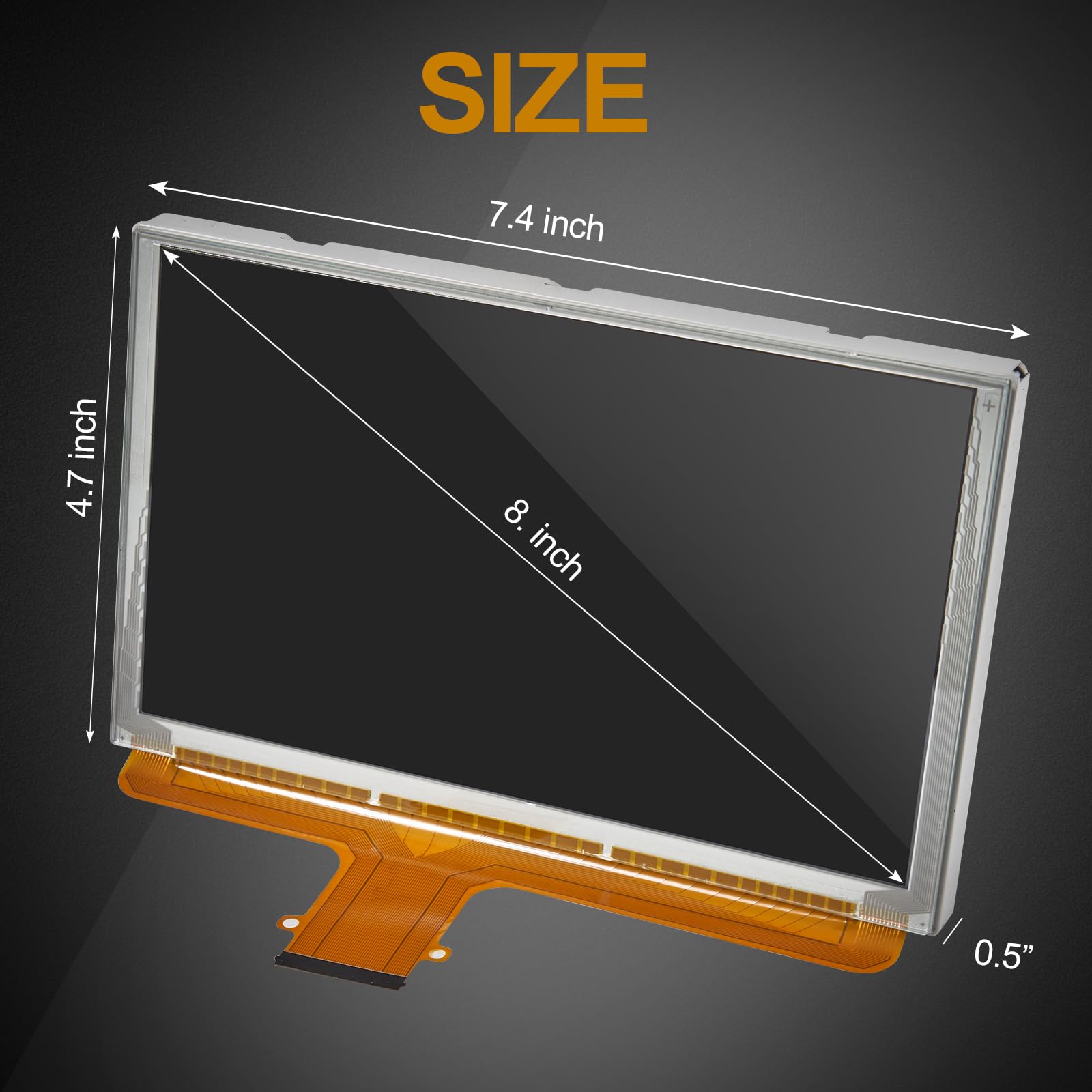 Autobaba 8'' 55 Pin Lcd Monitor Touch Screen Dj080Pa 01A Compatible With 2015 2018 Chevy Silverado Suburban Tahoe Colorado Gmc C