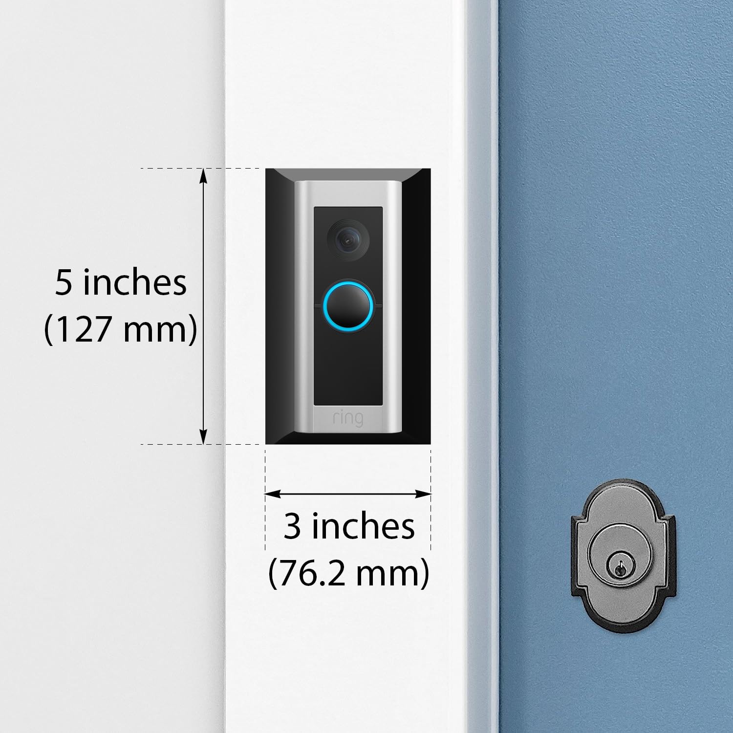 Ring Doorbell Mount   Hidden River Lab Genuine Wall Plate For Ring Wired Doorbell Pro (Formerly Ring Pro2)   Premium Adapter Pla