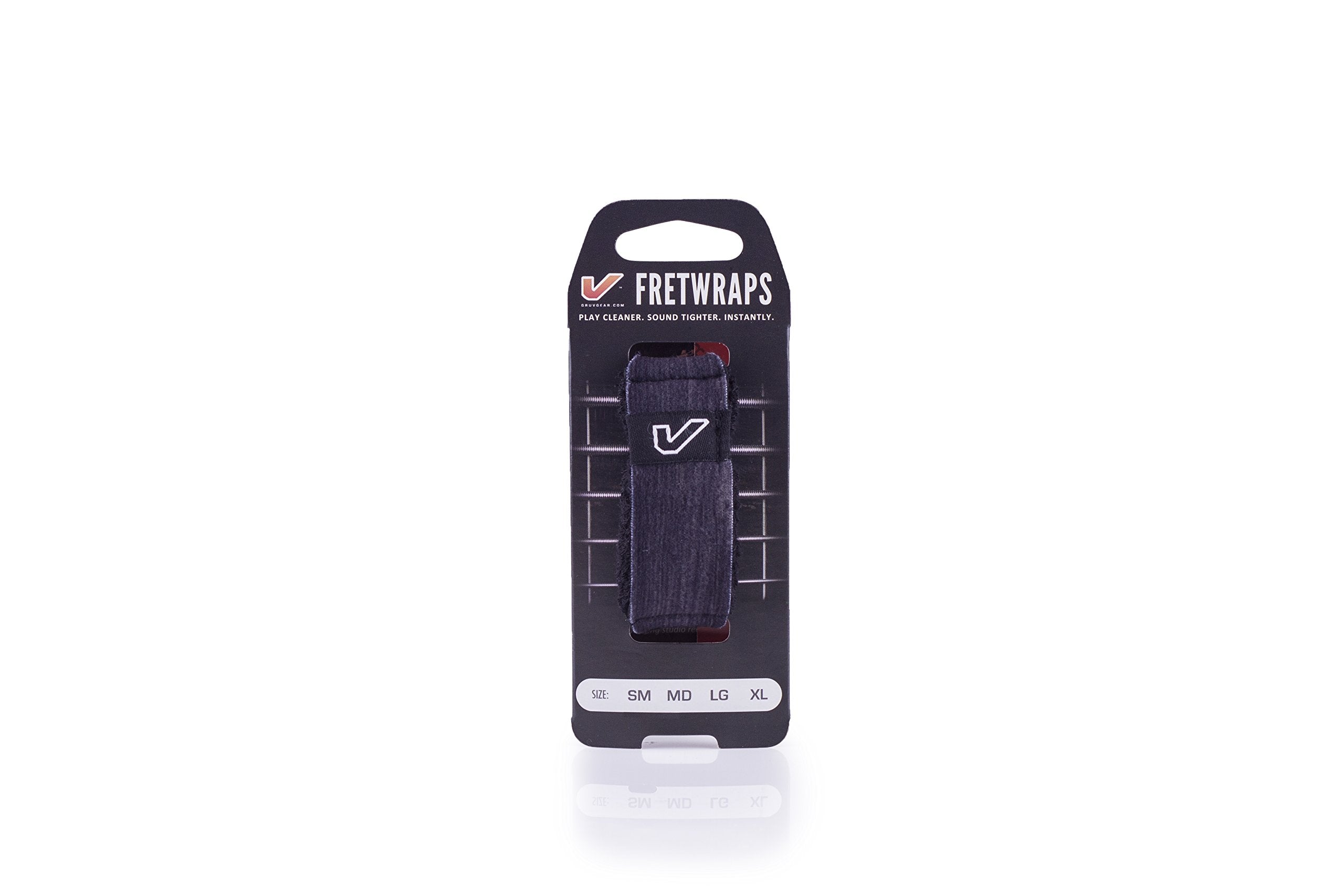Gruv Gear Fretwraps Wood 'Ebony' String Muter 1 Pack , Medium, Ebony Wood