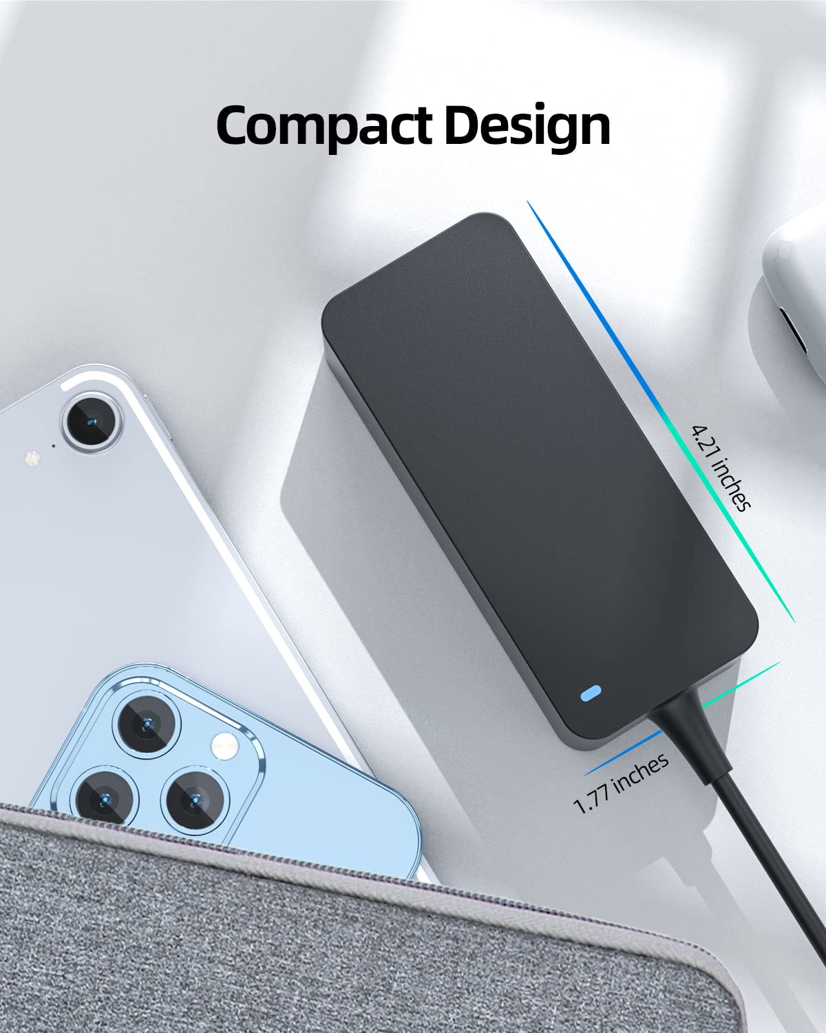 65W 45W Ac Charger Fit For Dell Inspiron 14 15 3501 3505 5510 5515 5410 5415 5418 5518 Vostro 3401 3405 3501 5415 5515 Laptop Po