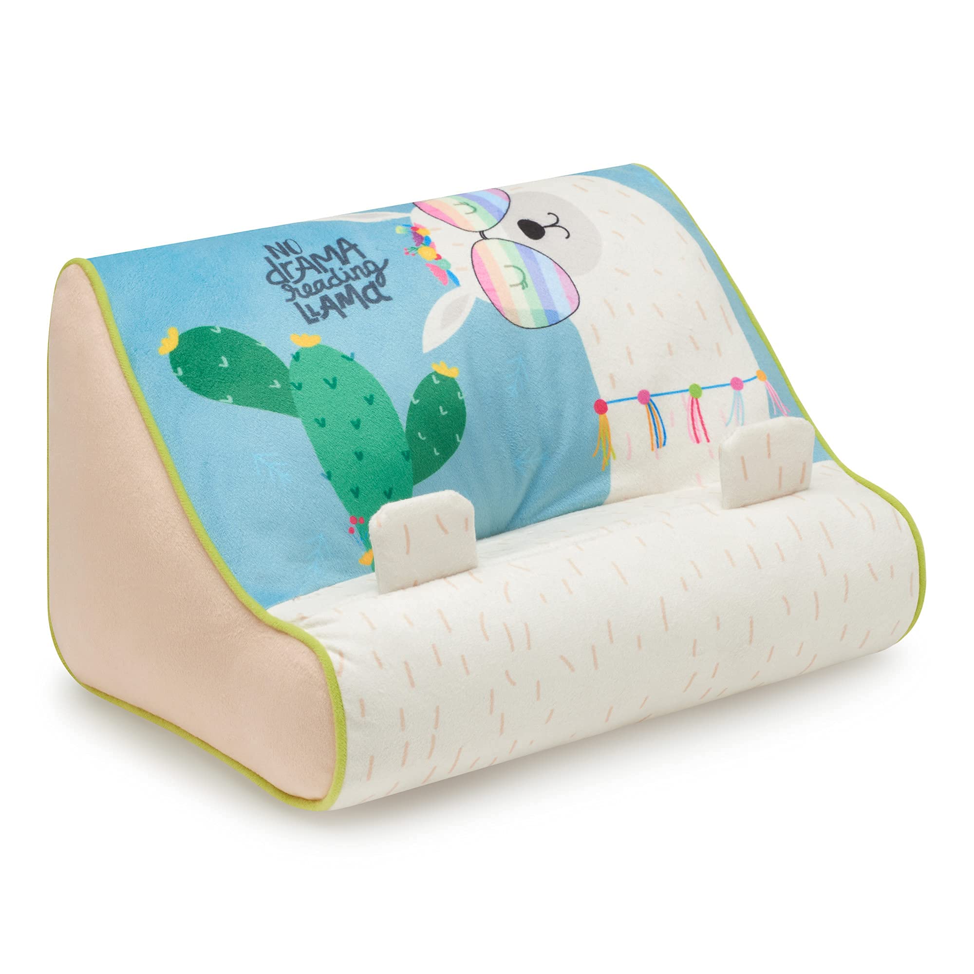 Gifts for Readers & Writers Book Pillow Tablet Stand - Cushioned Llama Holder for Hands-Free Reading, Model SBLC