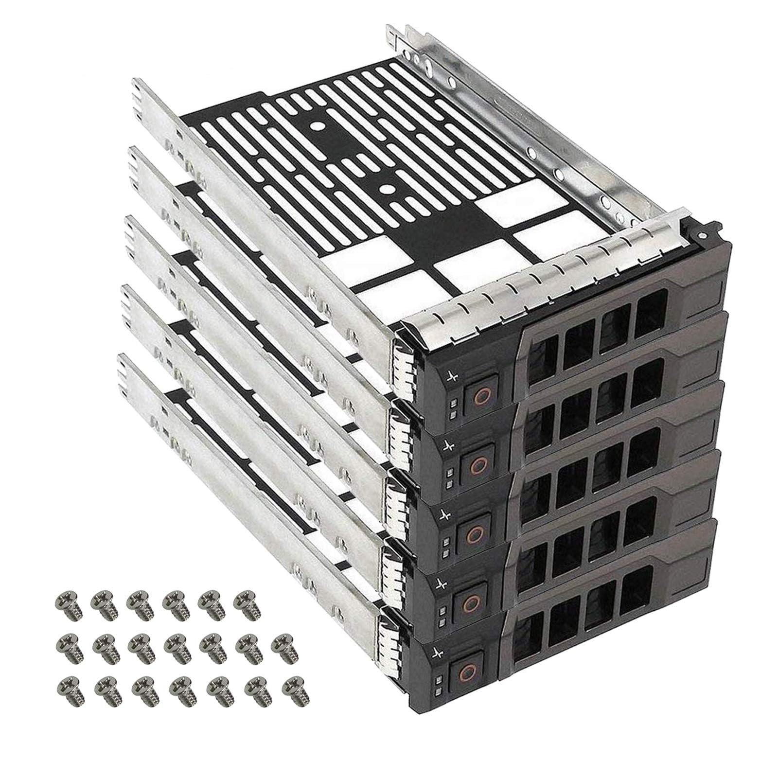 YEECHUN (5 Pack) 3.5 SAS SATA Hard Drive Tray Caddy Replacement Compatible with Dell PowerEdge T330 T430 T630 R230 R330 R430 R53