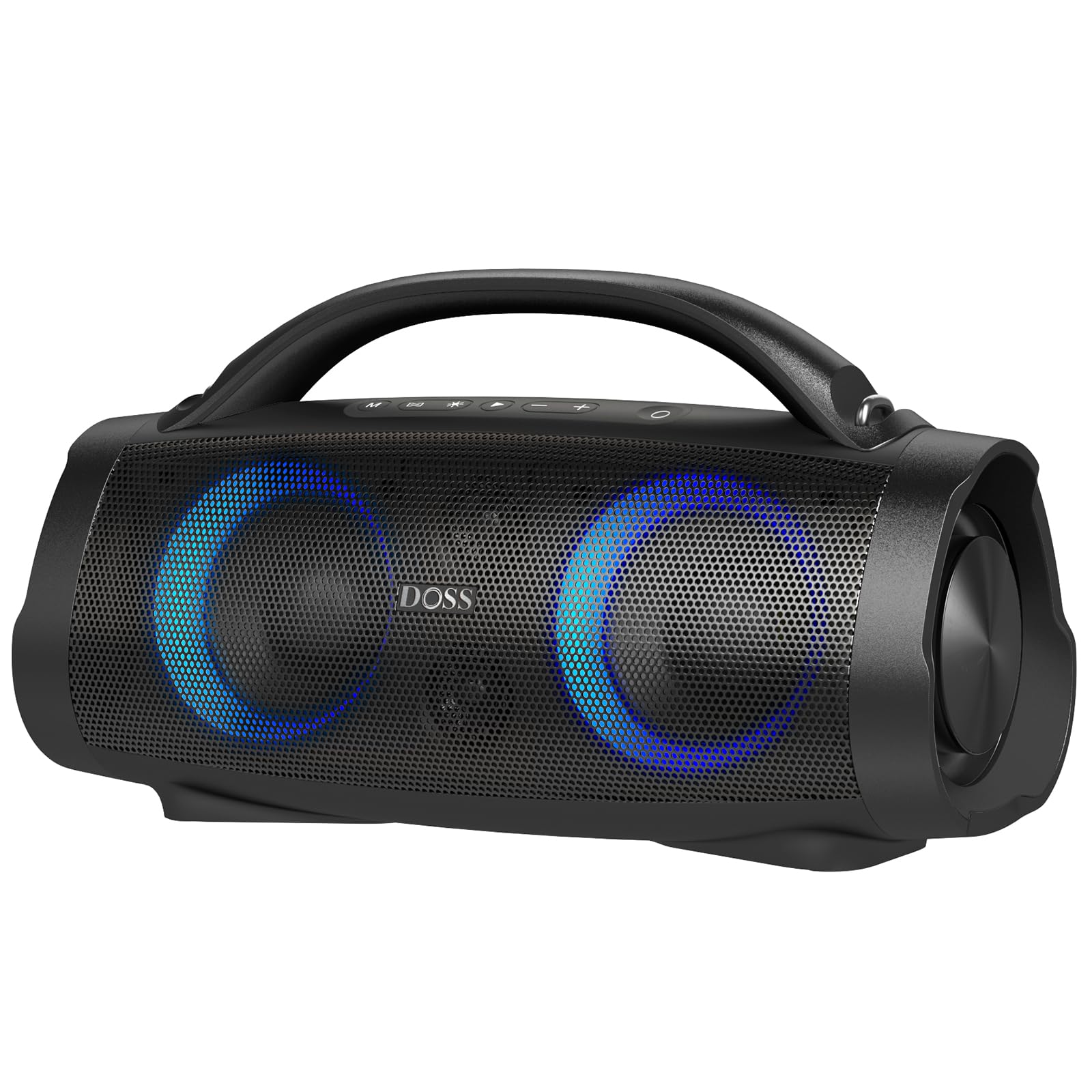 Doss Extreme Boom+ Outdoor Bluetooth Speaker With 100W Stereo Sound, Extra Bass, 20H Playtime, Party Sync Led Lights, Built In Power Bank, Ipx6 Waterproof Speaker For Camping, Pool, Beach, Yard