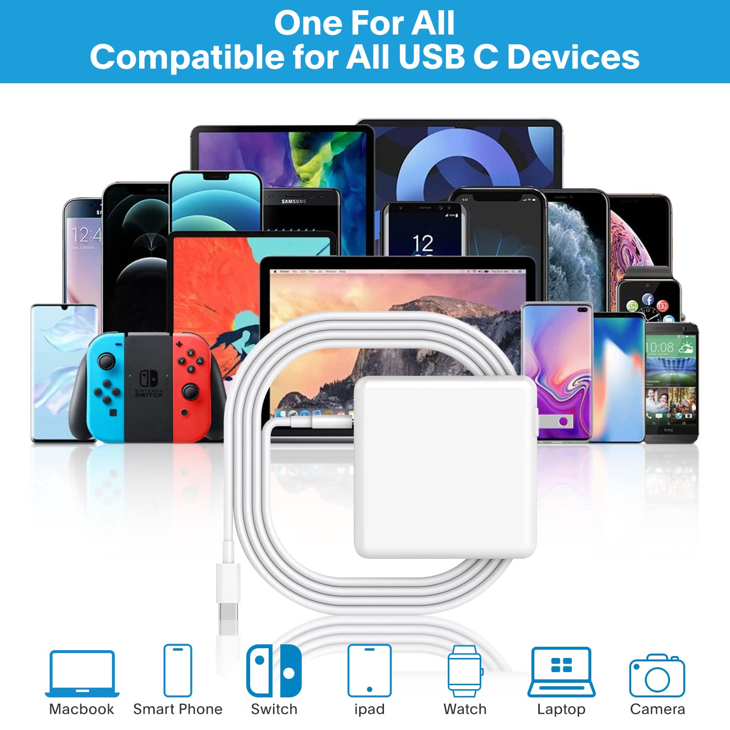 Mac Book Pro Charger   118W Usb C Fast Charger Power Adapter Compatible With Usb C Port Macbook Pro/Macbook Air 16 15 14 13 Inch