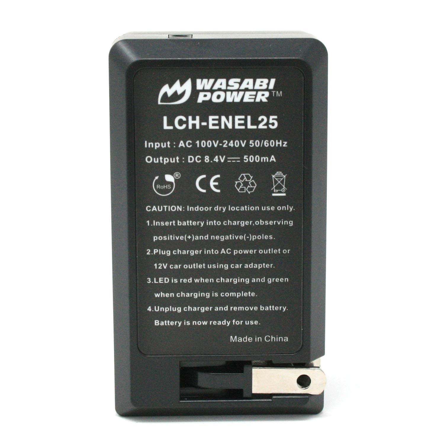 Wasabi Power Battery Charger For Nikon En El25, Nikon Mh 32, And Nikon Z50, Z 50, Z Fc
