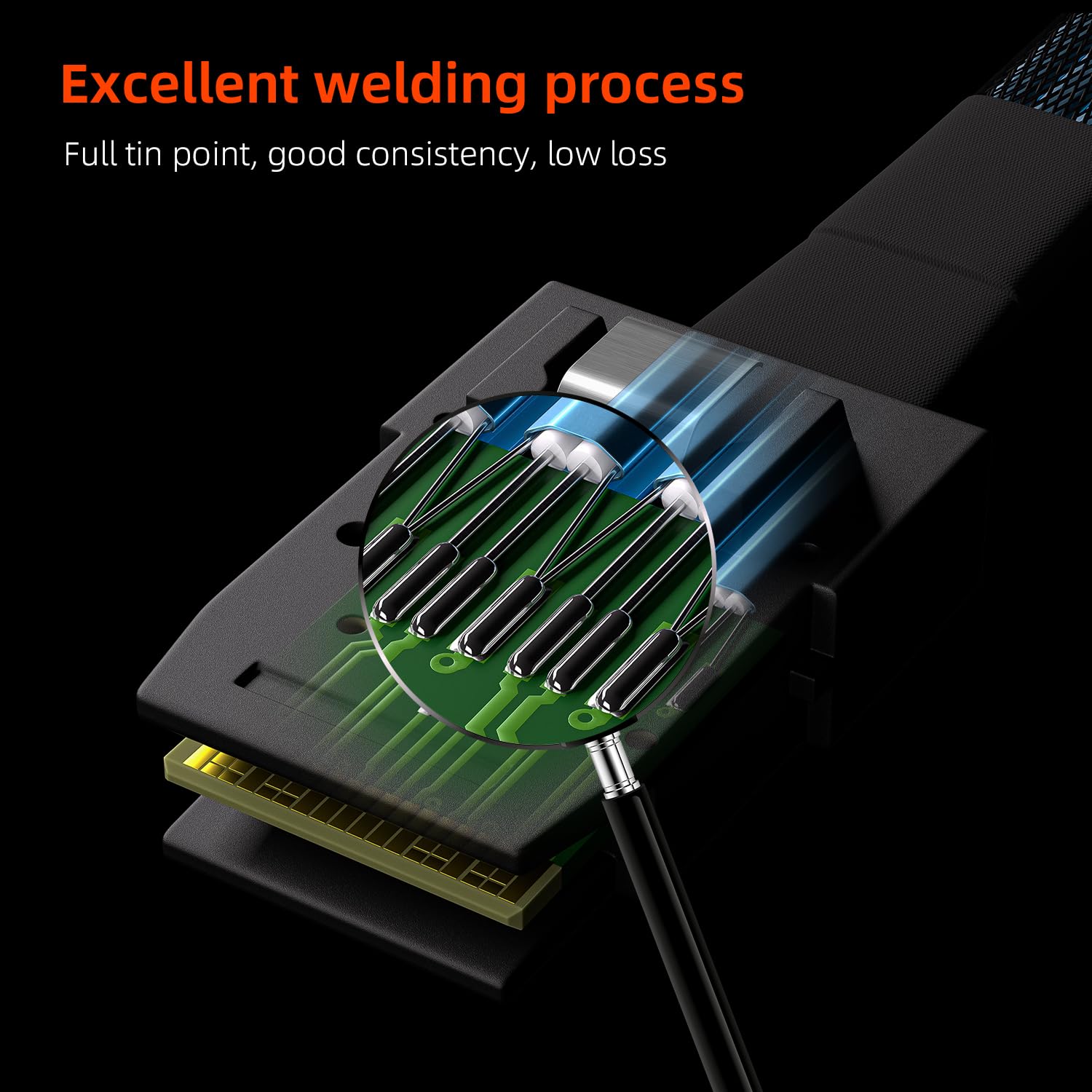 Oikwan Mini Sas To 4 Sata Cable, 36 Pin Sff 8087 Host/Controller To 7 Pin Sata Target/Backplane, Compatible With Perc H310, Raid