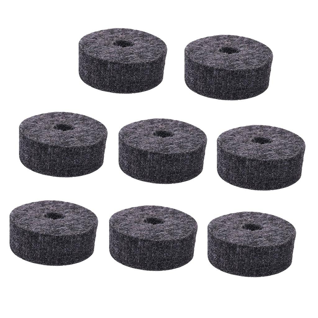 Zoomella 8 Pieces Lightweight Drum Set Cymbal Felts Pads Percussion Replacement Parts For Drummer|Collectibles|Collectibles
