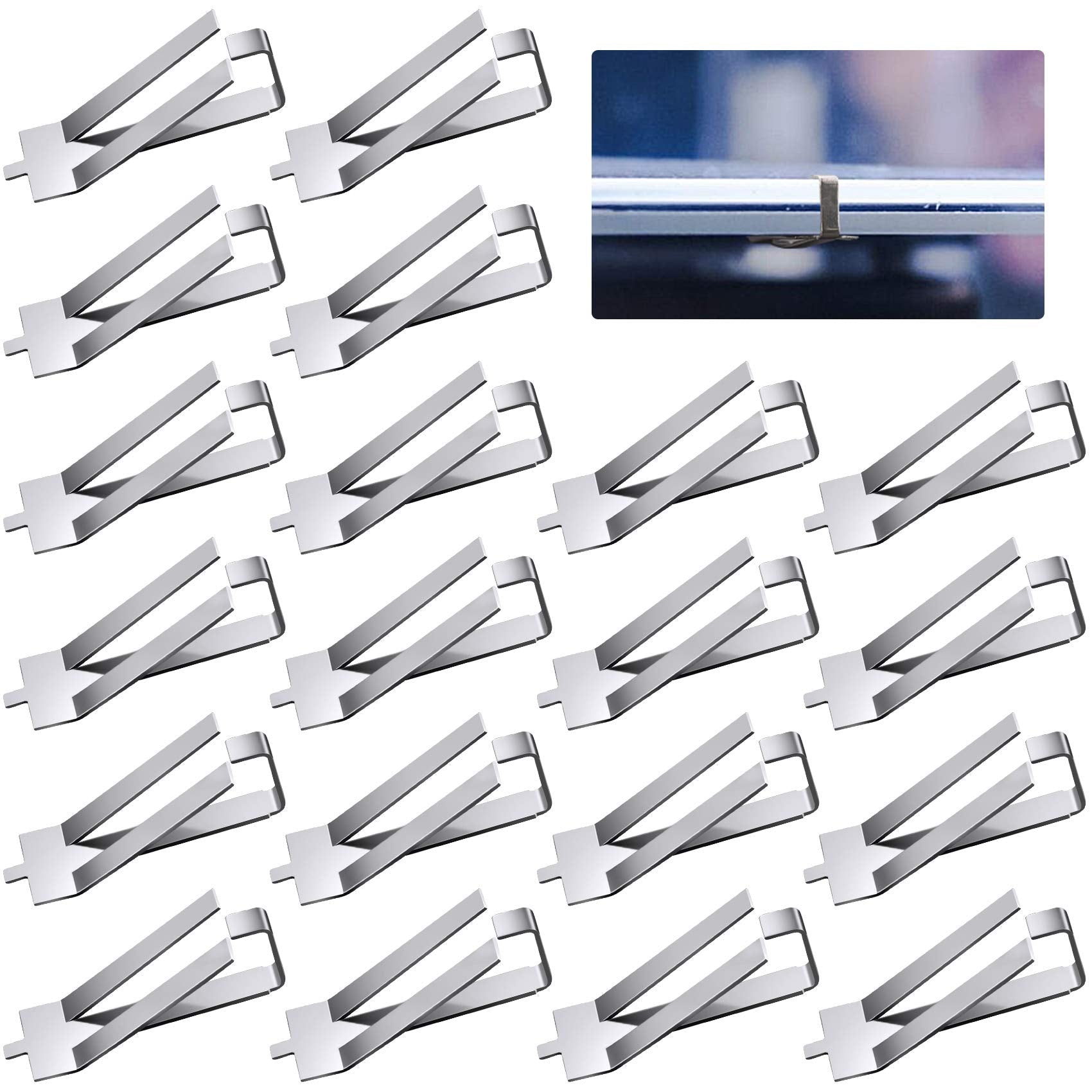 Pagow 20Pcs Glass Bed Spring Turn Clips For Ender 3 Pro, Ender 3S, Ender 5 Pro, Cr 20 Pro, Cr 10S Pro 3D Printer