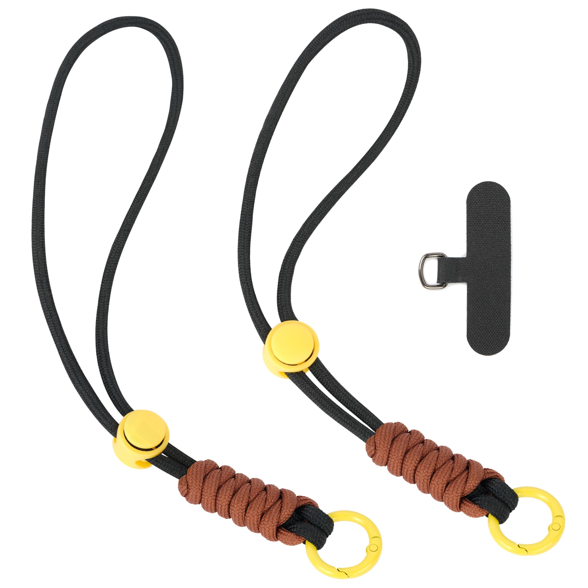 MCTi Hand Wrist Strap Lanyard, Adjustable Ski Gloves Wrist Strap, Tight Hand-Braided Phone Lanyard, Durable Stretchable Keychain