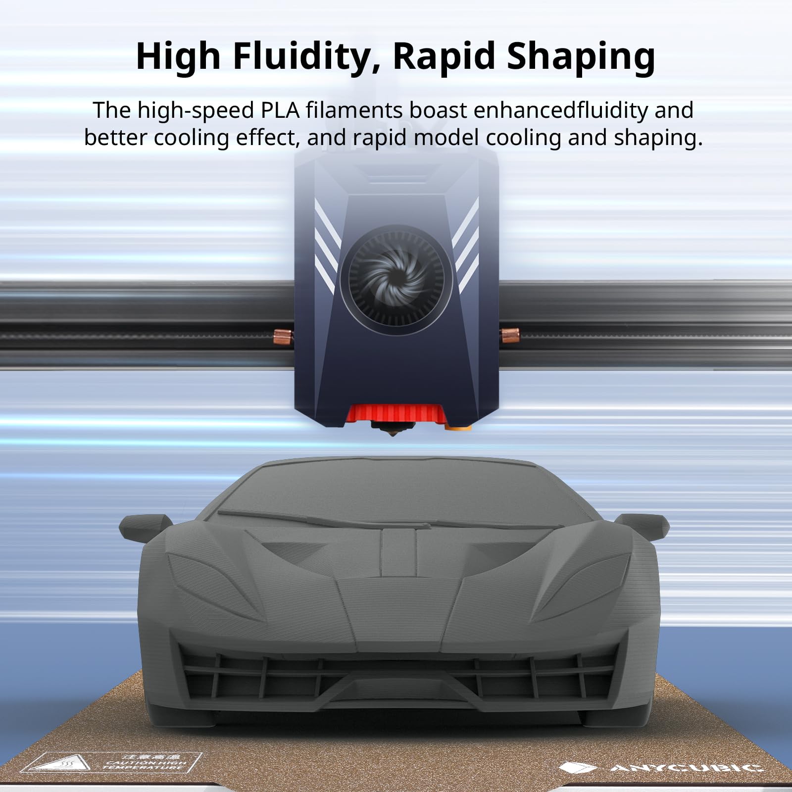 Anycubic High Speed Rfid 3D Printer Filament 1.75Mm Bundle, Rapid Pla Filament With High Prints Quality, Dimensional Accuracy +/