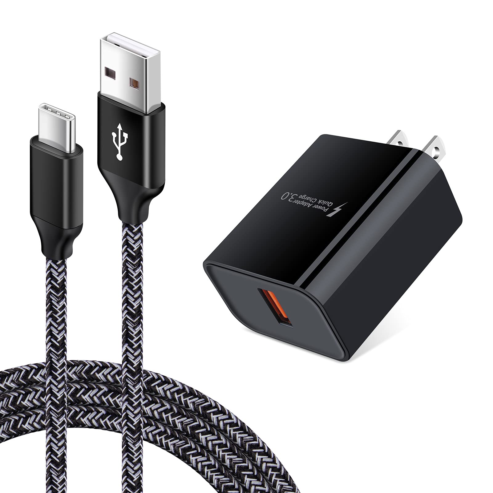 Quick Charge 3.0 Wall Charger Fast Charging Block For Samsung Galaxy S23 S22 S21 S20 Fe S10E S9 S8 Note 20 Ultra A14 A13 A53 5G