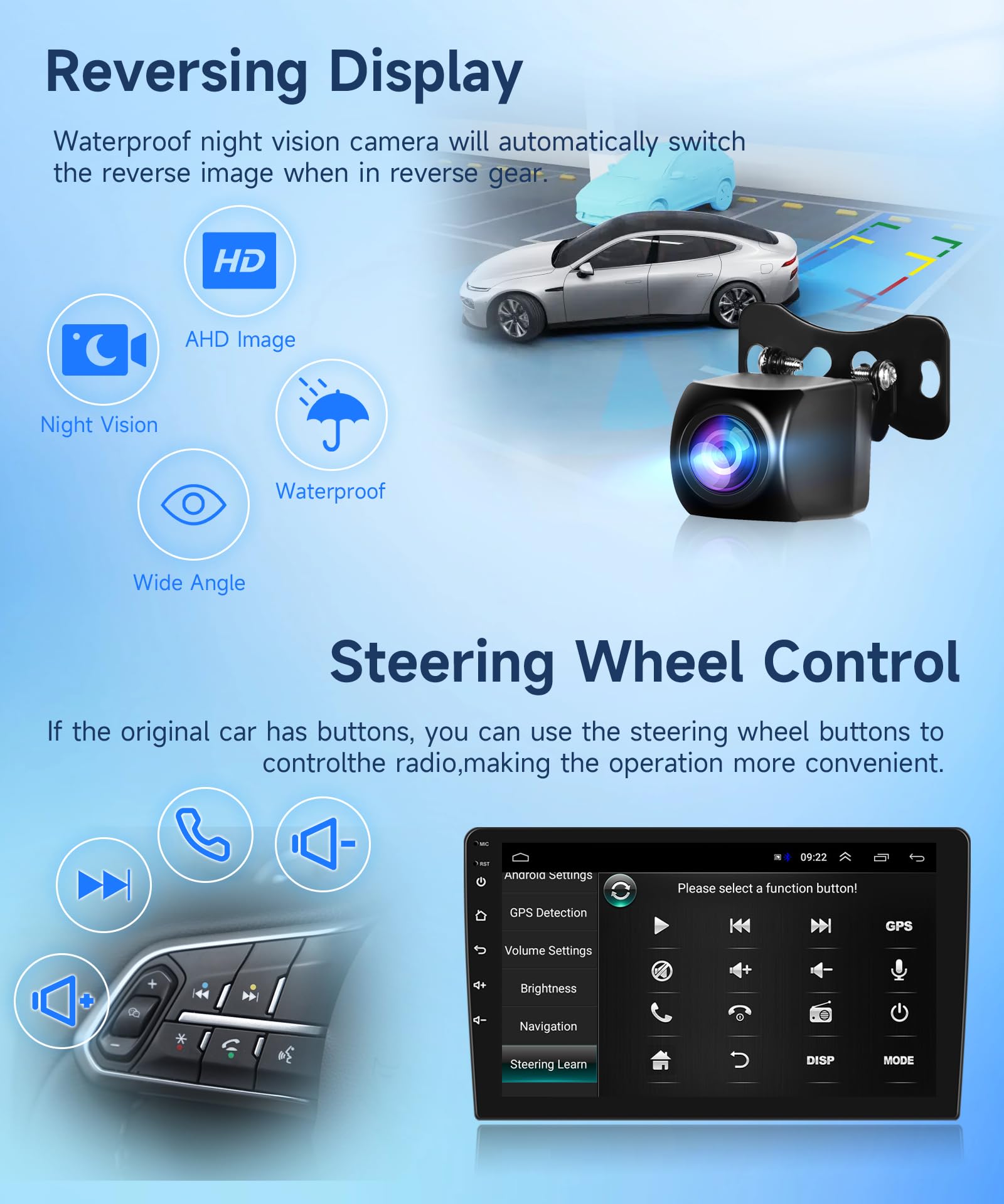 2G 64G For Toyota Camry 2000 2006 Android Car Stereo With Apple Carplay, Rimoody 9 Inch Touch Screen Car Radio With Gps Navigati