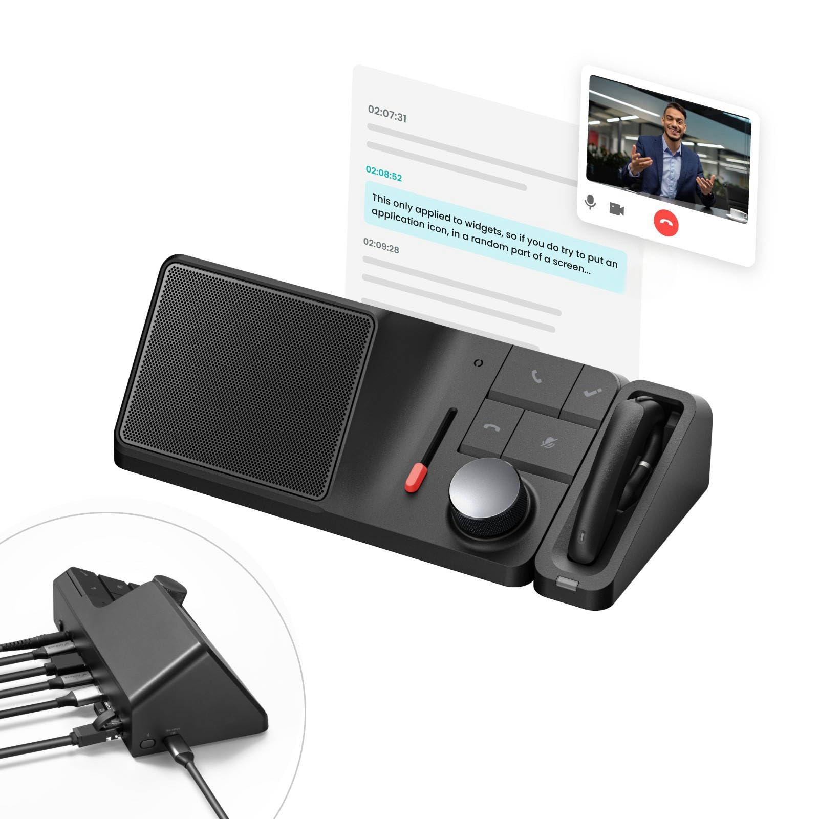 Hidock H1E: 8 In 1 Usb C Docking Station With 4K Hdmi Monitor, Ai Voice Recorder, Transcription And Summary Features, 1Gbps Ethe