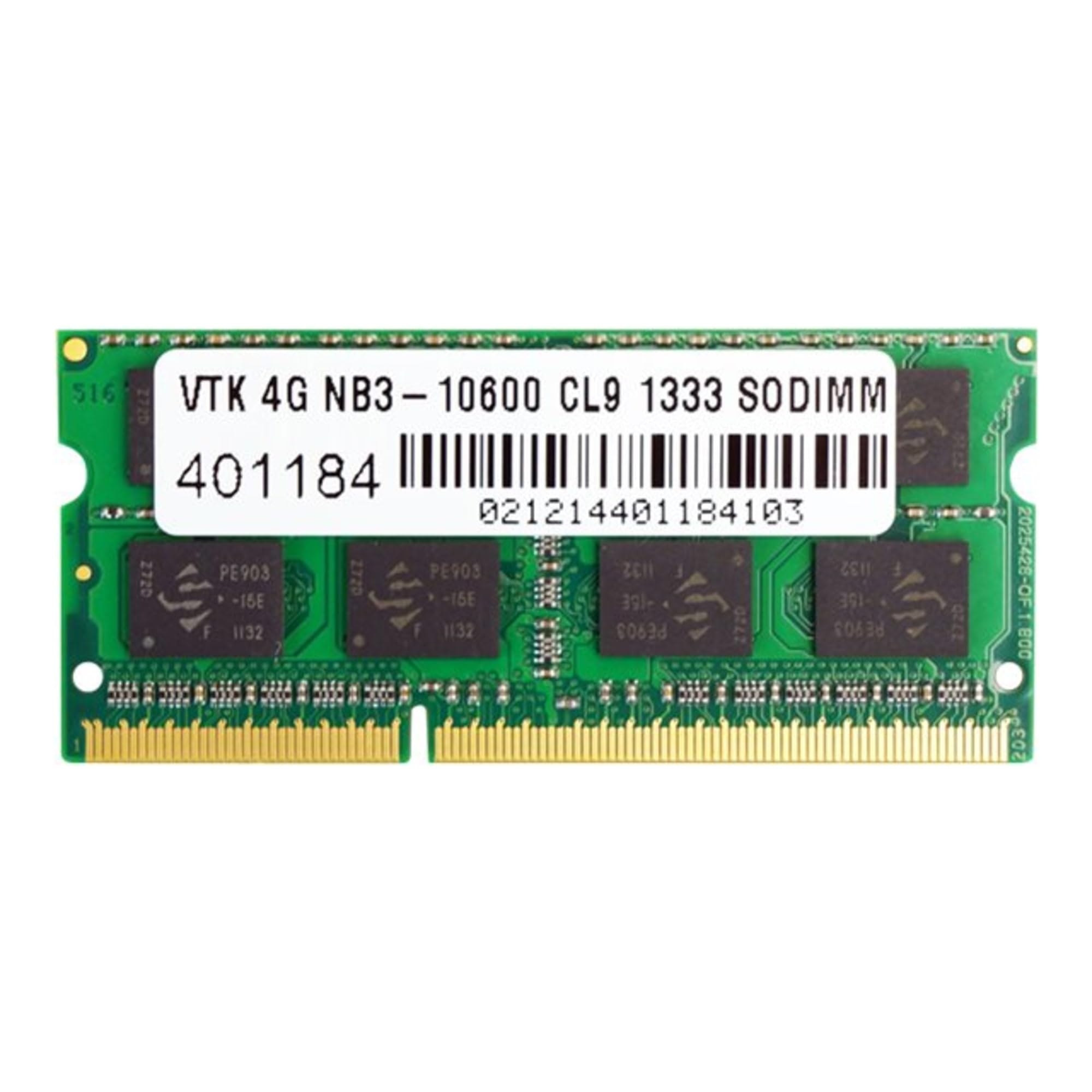 Visiontek 4Gb Ddr3 1333 Mhz (Pc3 10600) Cl9 Sodimm, Notebook Memory   900449