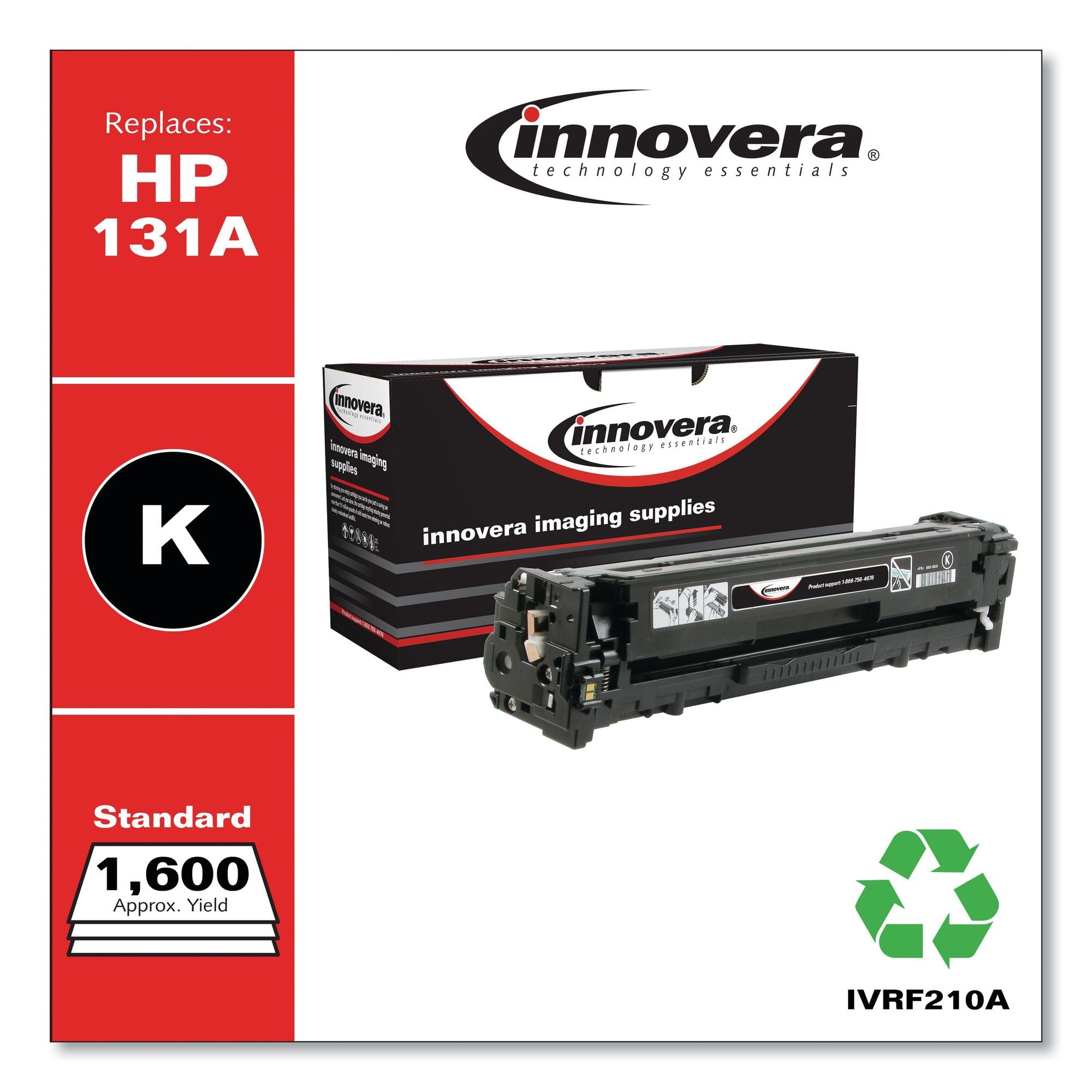 Innovera Remanufactured Black Toner, Replacement For 131A (Cf210A), 1,400 Page Yield